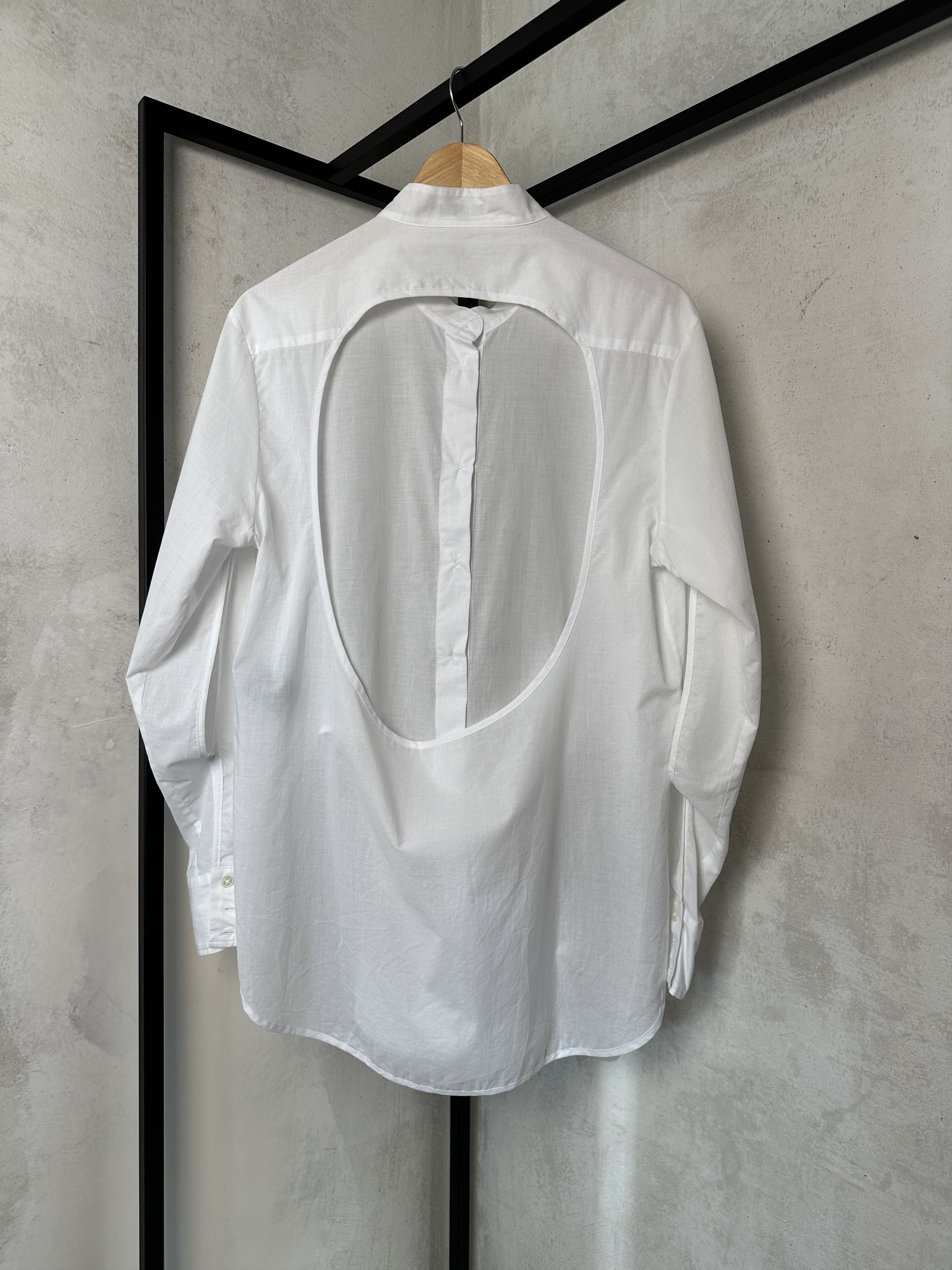 Ann Demeulemeester Ann Demeulemeester White Backless Blouse Size XS / US 0-2 / IT 36-38 - 6 Thumbnail