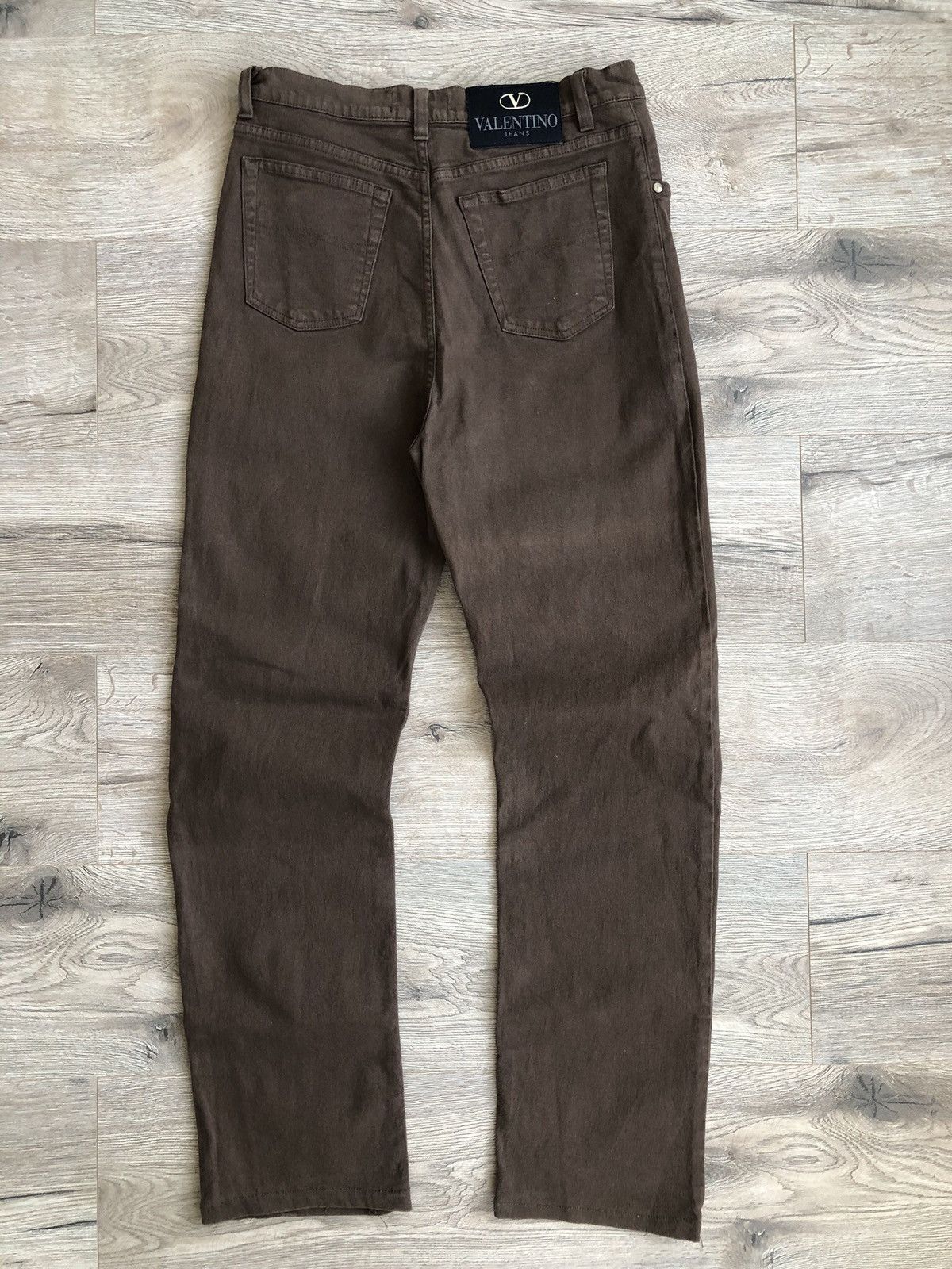 image of Italian Designers Valentino Jeans Women’S Brown Denim Pants Vintage, Women's (Size 31)