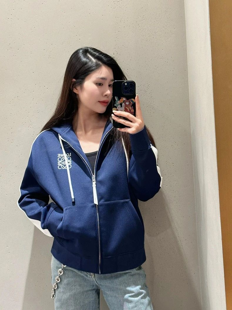 Loewe Loewe Blue Zip-Up Hoodie Jacket - dmc Size US S / EU 44-46 / 1 - 1 Thumbnail