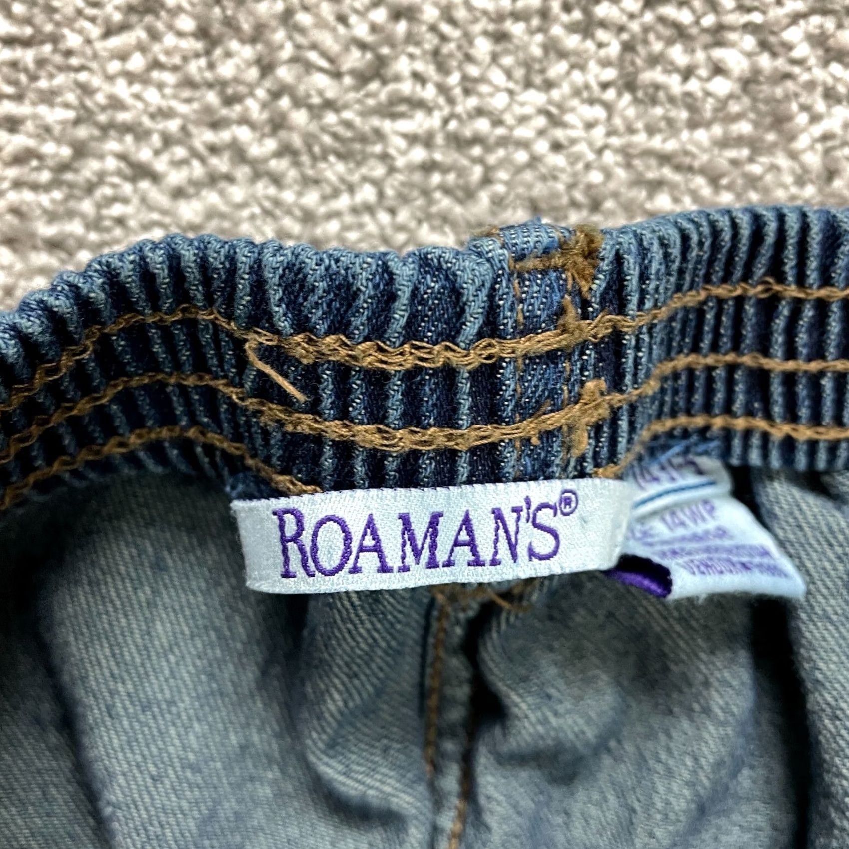 Vintage Roman's Jeans Pants Womens Plus 14WP Dark Wash Classic Fit 30x27 Denim Size 30" / US 8 / IT 44 - 7 Thumbnail