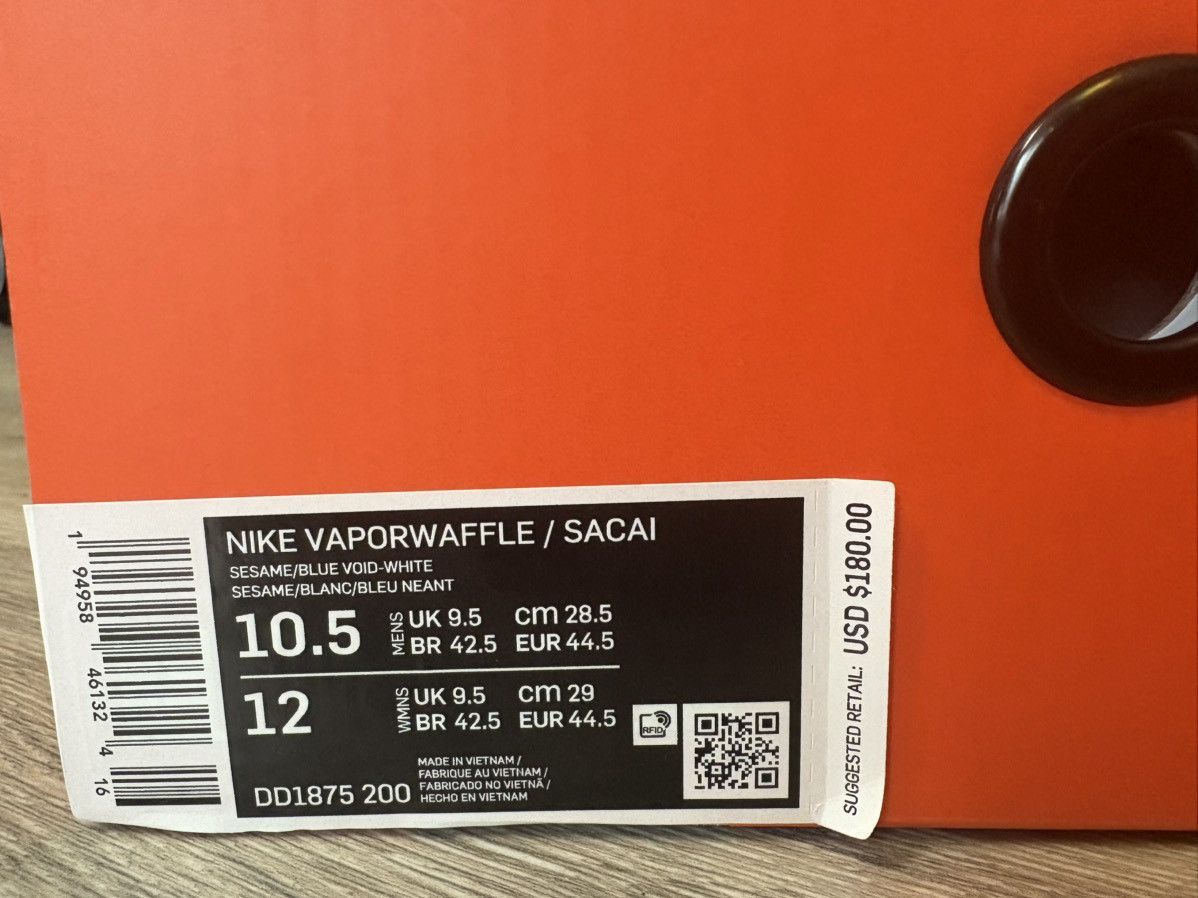 Nike BRAND NEW NIKE SACAI VAPORWAFFLES Size US 10.5 / EU 43-44 - 5 Thumbnail