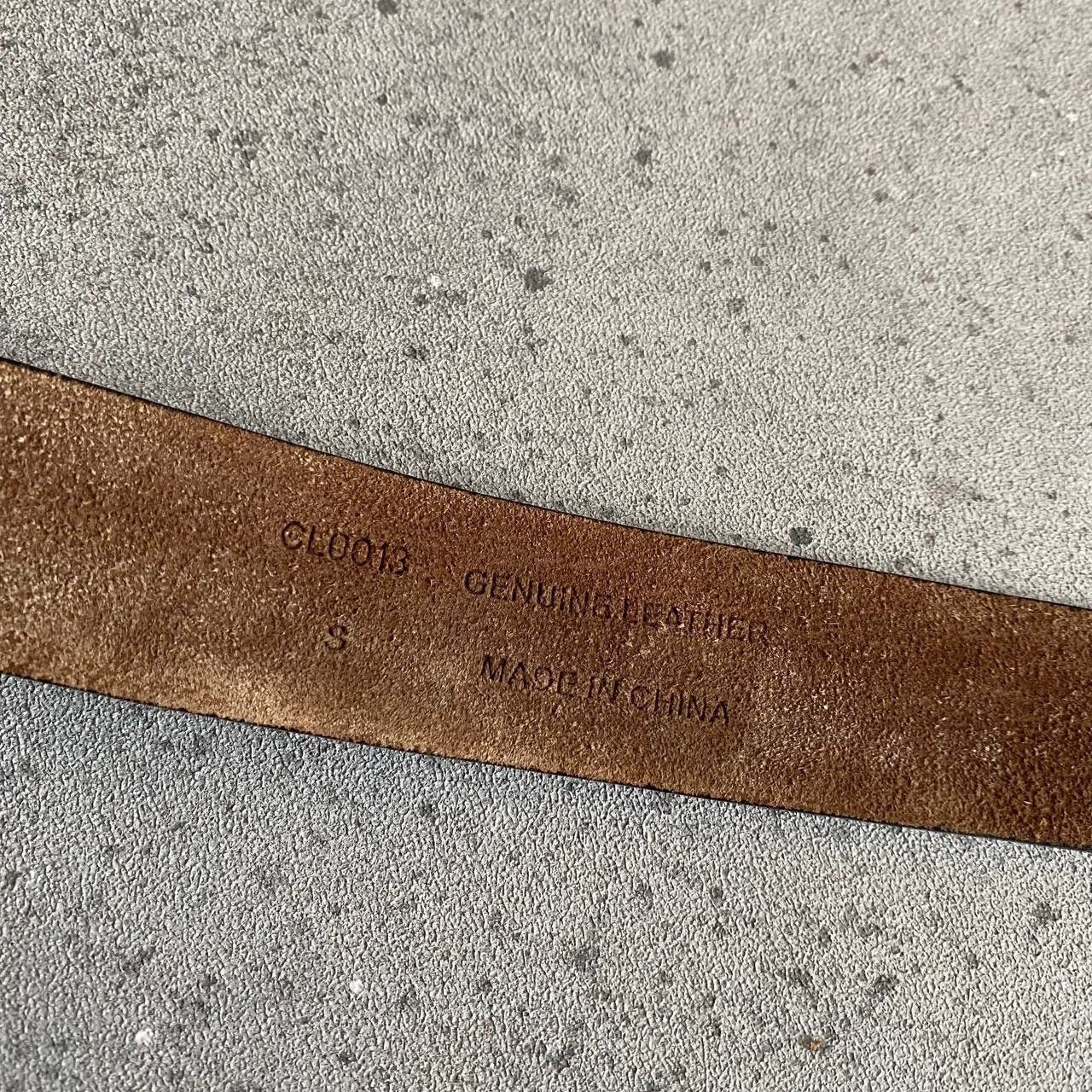 20471120 × Hysteric Glamour × Japanese Brand Japanese Vintage Big Buckle Leather Belt JPG Gaultier style Size ONE SIZE - 6 Thumbnail