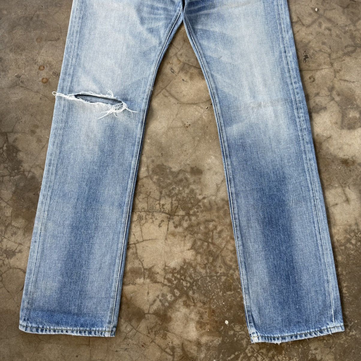 Japanese Brand Vintage Back Number Faded Denim Jean Pants Size US 31 - 3 Thumbnail