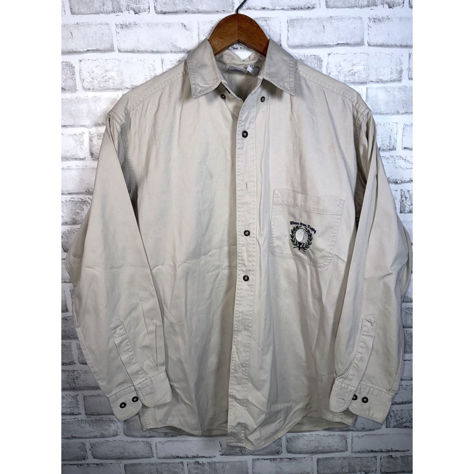 Acme Clothing VTG 1994 Acme Looney Toons Bugs Bunny Golf Button Down Shirt Men’s S Beige Double-Sided Size US S / EU 44-46 / 1 - 3 Thumbnail