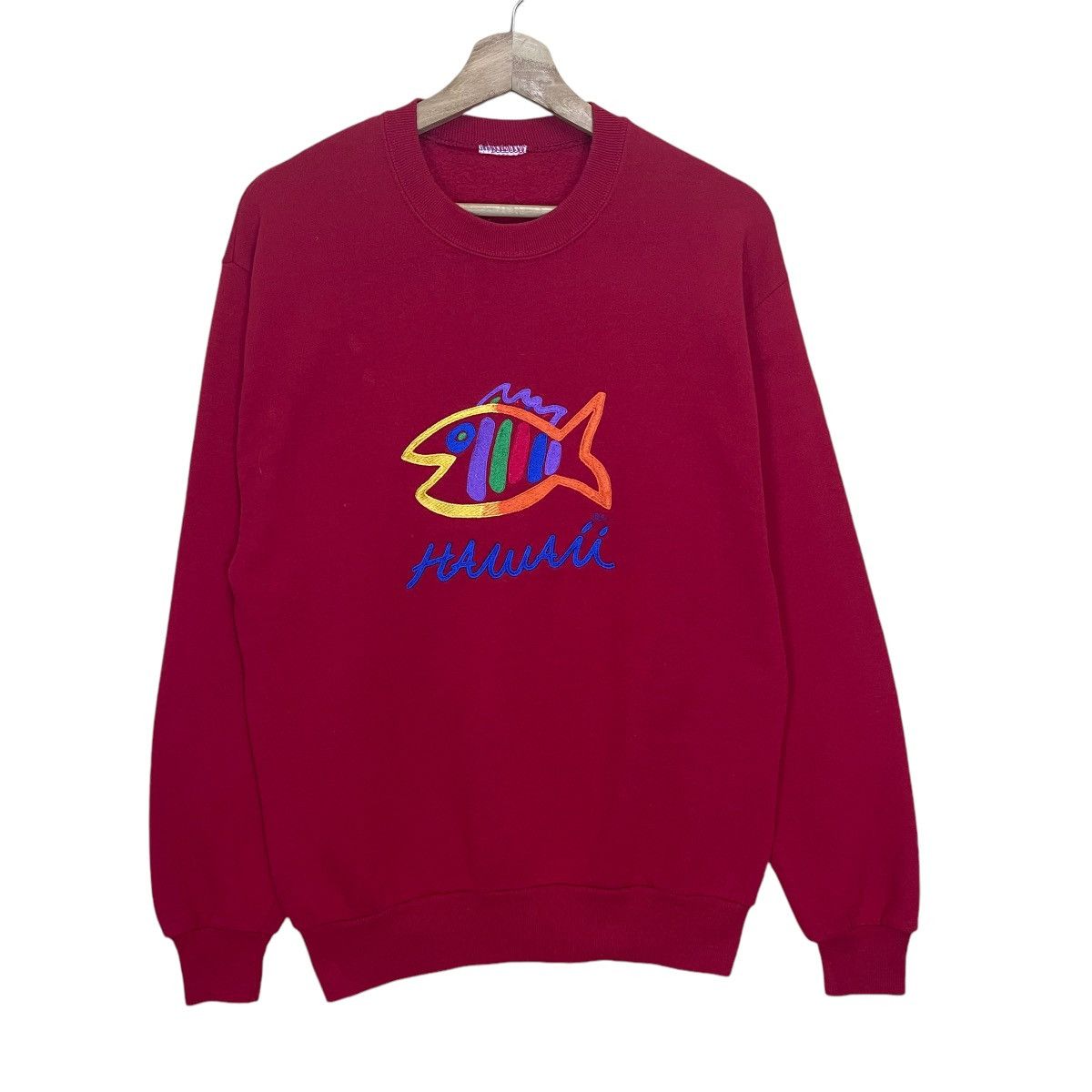 Vintage Vintage 90s Maui Hawaii Surf Big Logo Embroidered Sweatshirt Size US M / EU 48-50 / 2 - 1 Thumbnail
