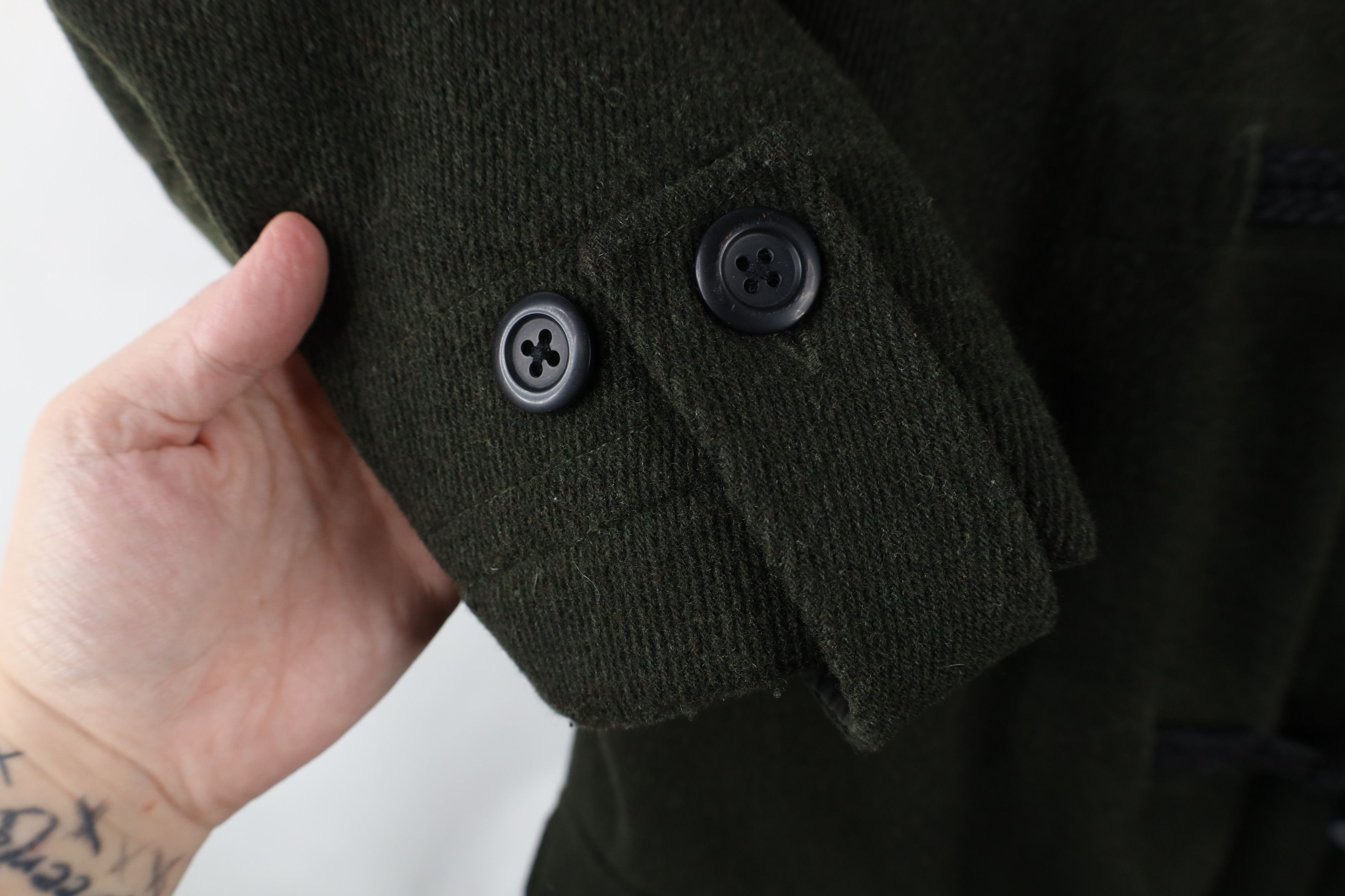 Gap × Vintage Vintage 90s Gap Wool Hooded Toggle Button Parka Jacket Size US L / EU 52-54 / 3 - 5 Thumbnail