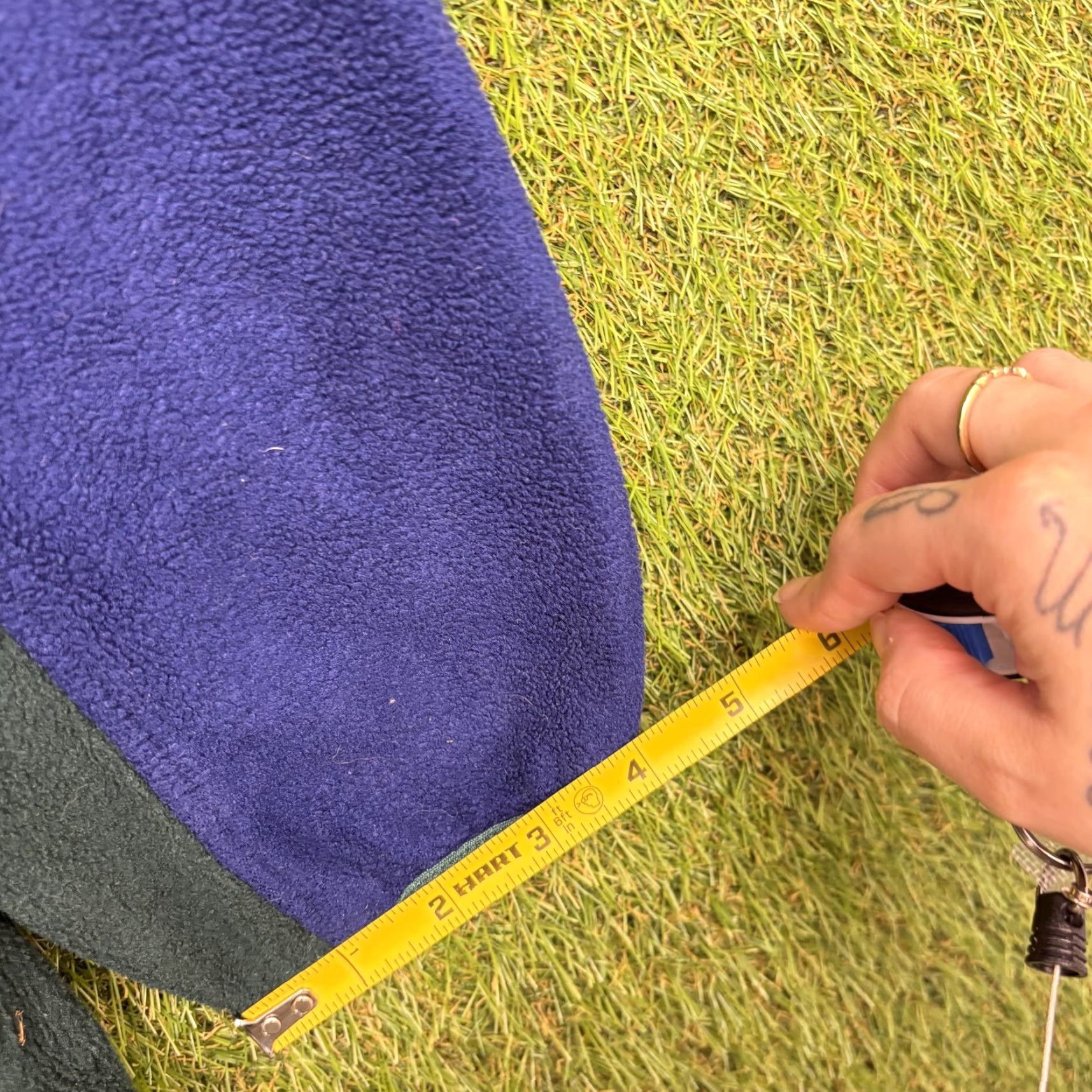 Vintage L.L. Bean Jacket Mens Extra Large Fleece Hooded Full Zip Blue Outdoor Hiking Windbreaker Casual Travel Workwear Size US XL / EU 56 / 4 - 6 Thumbnail