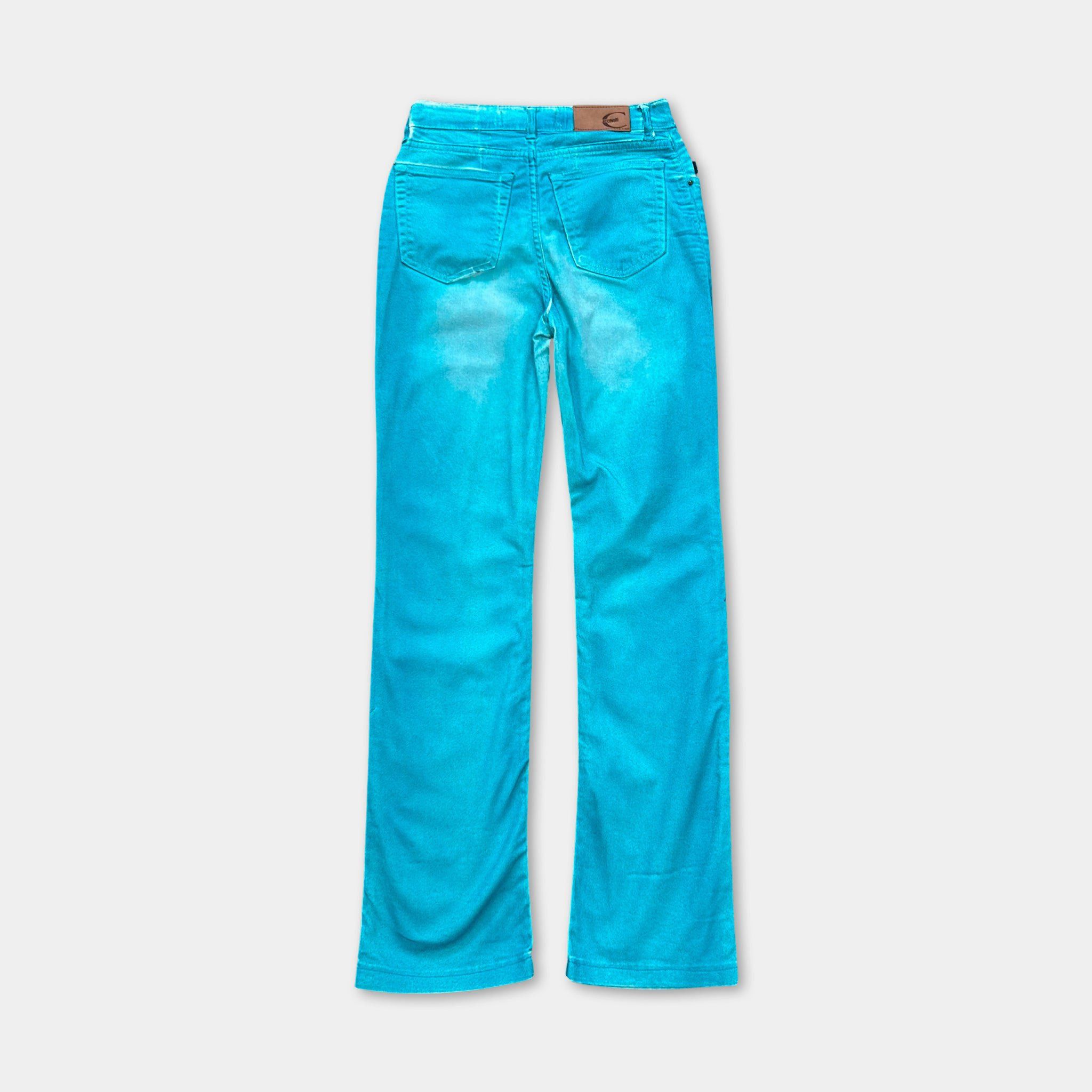 Just Cavalli Just Cavalli Flared Blue Denim Jeans Size 27" / US 4 / IT 40 - 5 Thumbnail