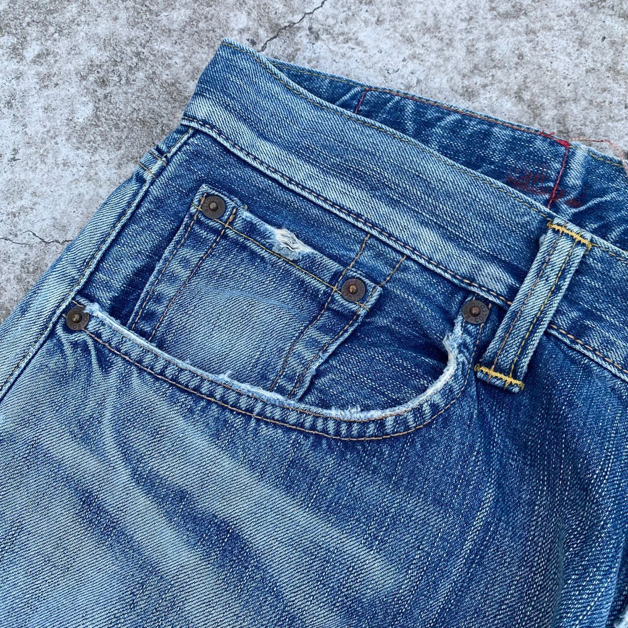 Edwin Vintage Edwin 504 Distressed Denim Kurt Cobain Style Size US 34 / EU 50 - 13 Thumbnail