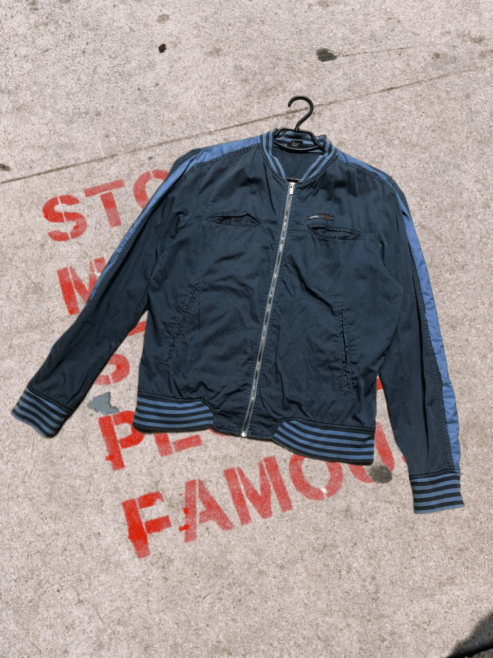 Diesel RaRe VinTagE DIESEL REMBOB STRIPED BLUE Size US L / EU 52-54 / 3 - 1 Thumbnail