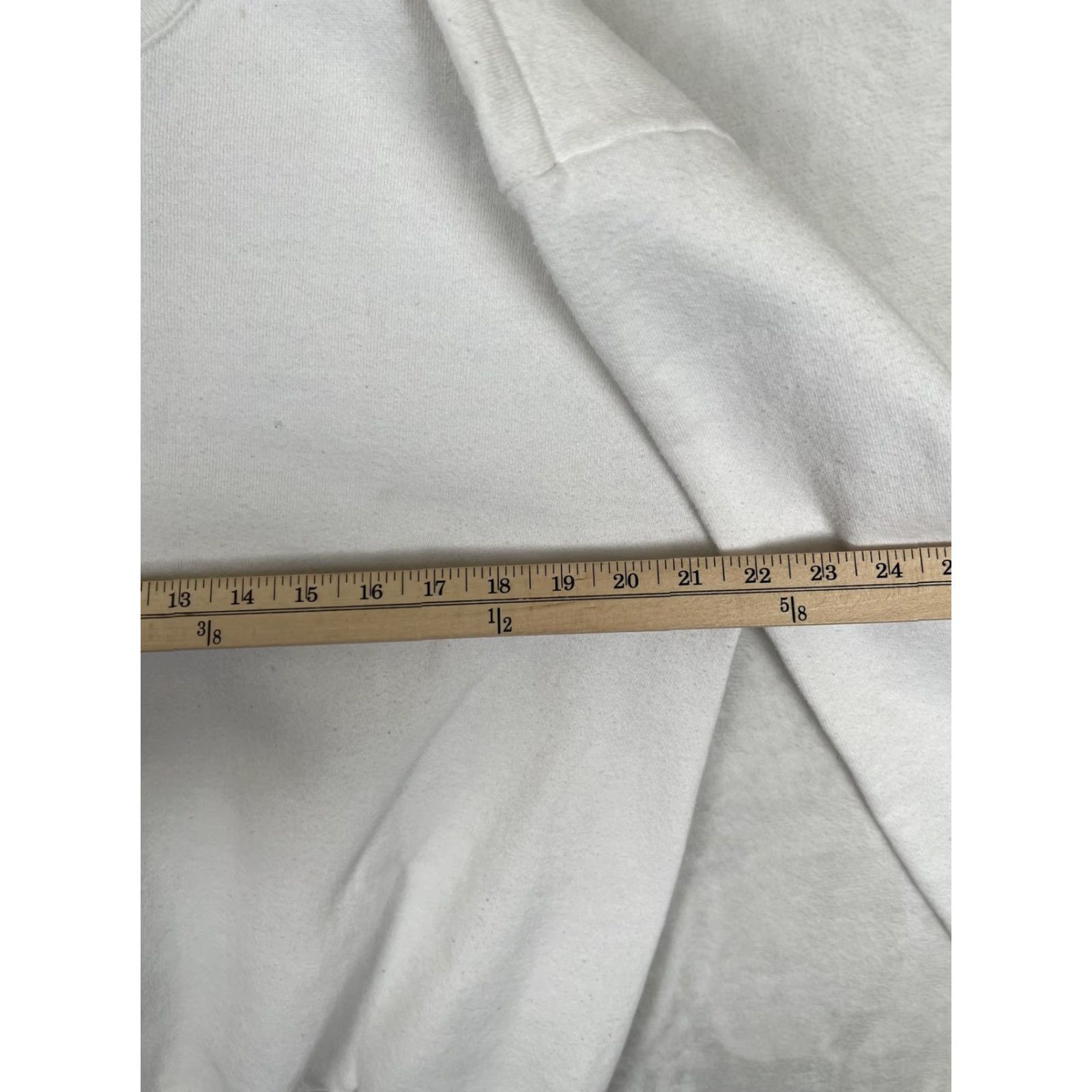 Jerzees VINTAGE Jerzees Sweatshirt Mens Large White Blank Fleece Crewneck USA Pullover Size US L / EU 52-54 / 3 - 3 Thumbnail
