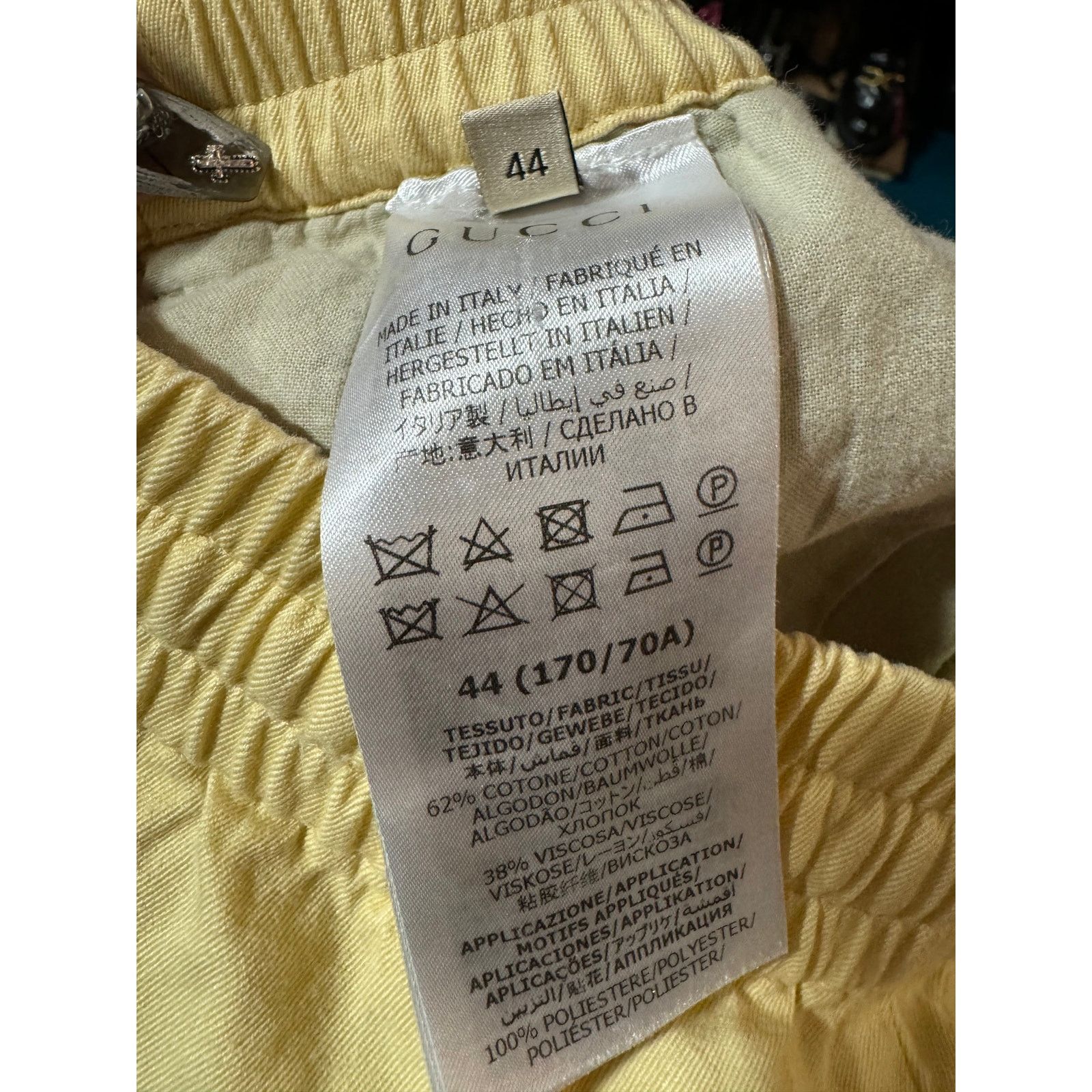 Gucci GUCCI Chino Pants Yellow Size 44 Size 28" / US 6 / IT 42 - 8 Thumbnail