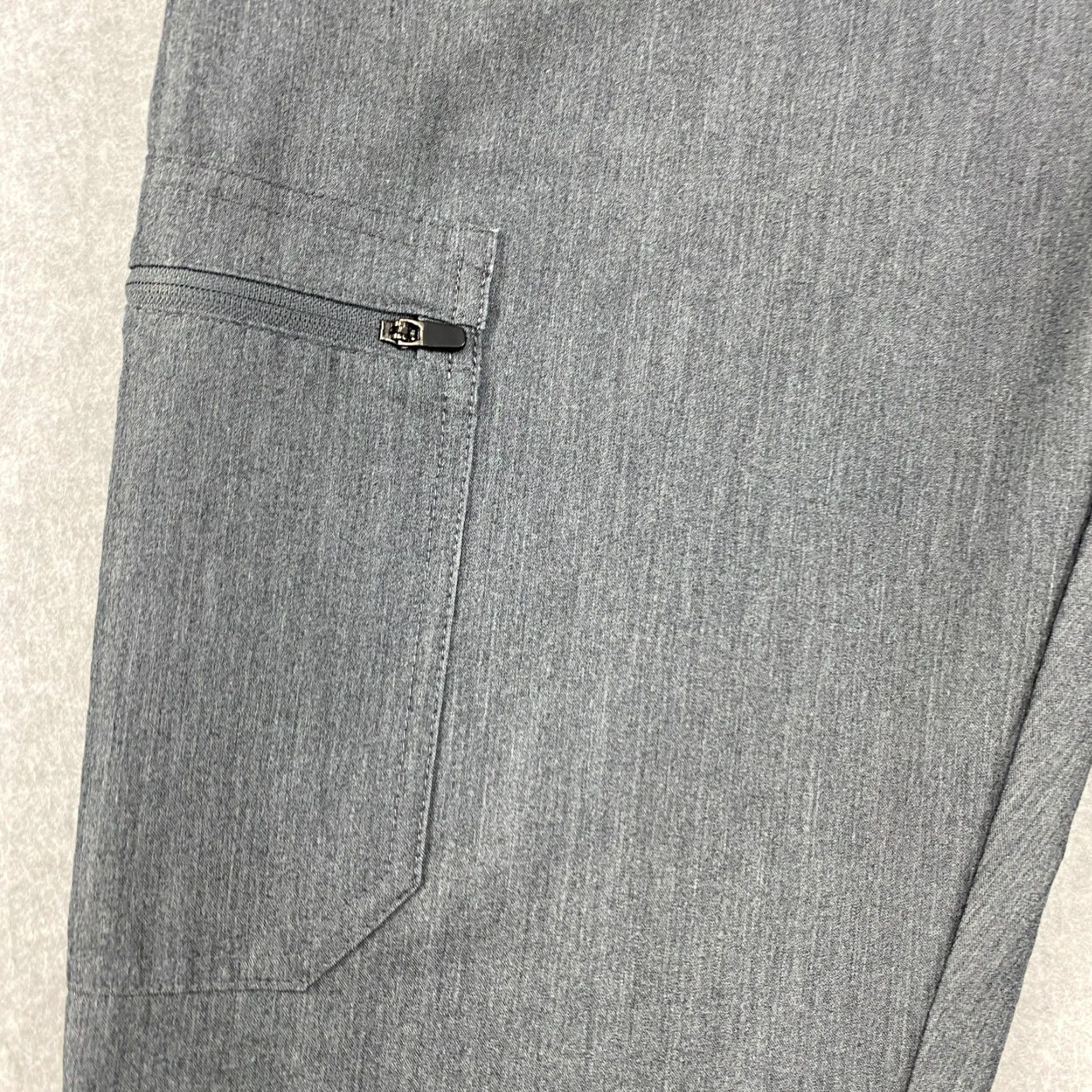 Vintage FIGS Yola Skinny Scrub Pants Womens Small Gray Solid Slim Stretch Technical Collection Size 28" / US 6 / IT 42 - 4 Thumbnail