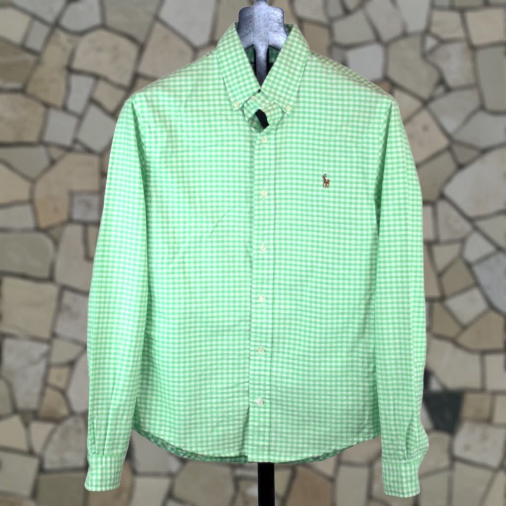 Ralph Lauren Ralph Lauren Shirt Slim Fit mens green white check S Size US S / EU 44-46 / 1 - 1 Thumbnail