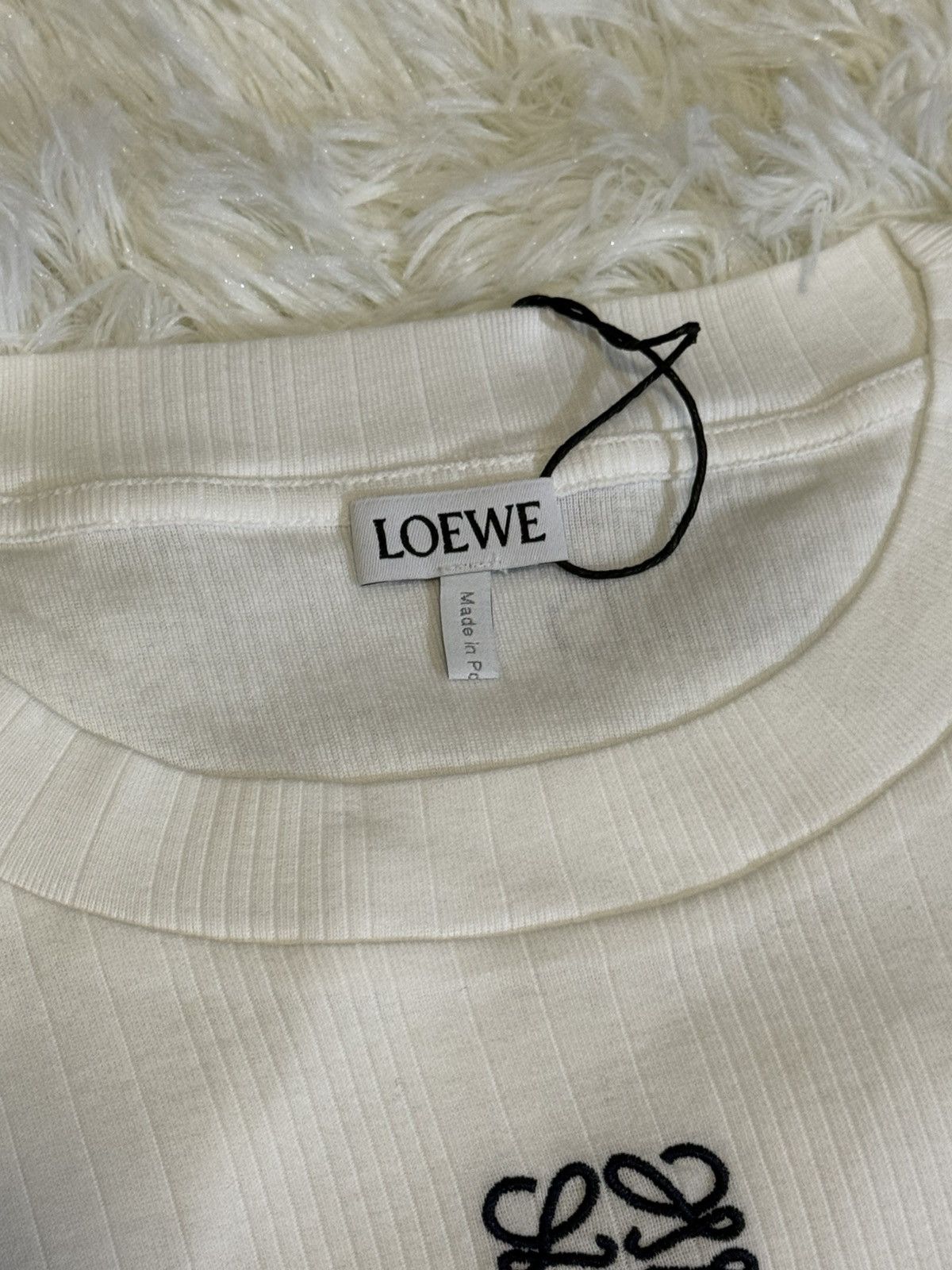 Loewe LOEWE Women’s Cotton Cropped Top White Size L / US 10 / IT 46 - 2 Thumbnail