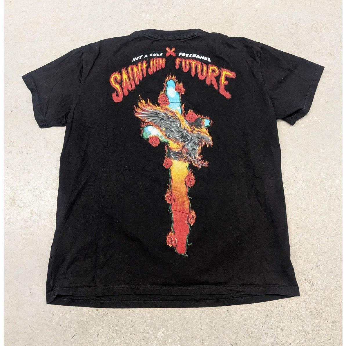 Band Tees × Future × Saintwoods Saint JHN x Future Not A Cult Roses t-shirt Size US XL / EU 56 / 4 - 4 Thumbnail