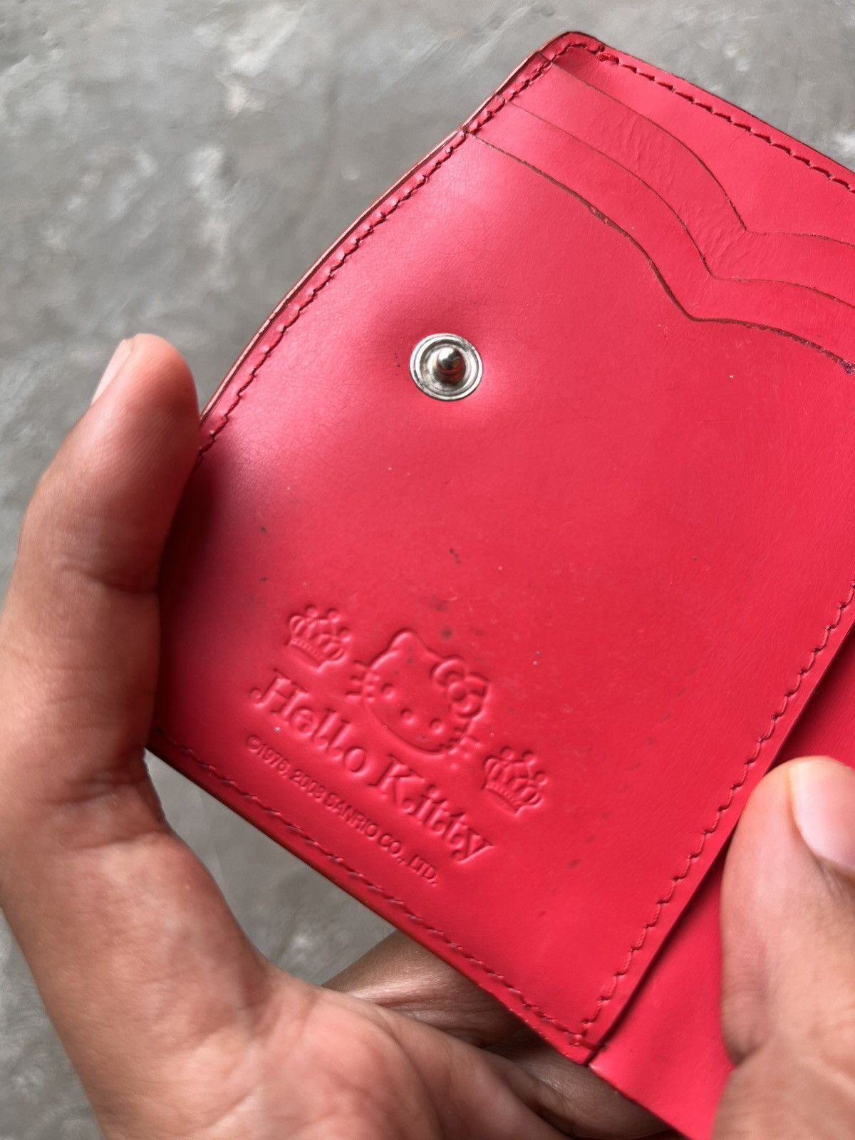 Beauty Beast × Hysteric Glamour × Japanese Brand VINTAGE HELLO KITTY RED WALLETS Size ONE SIZE - 6 Thumbnail
