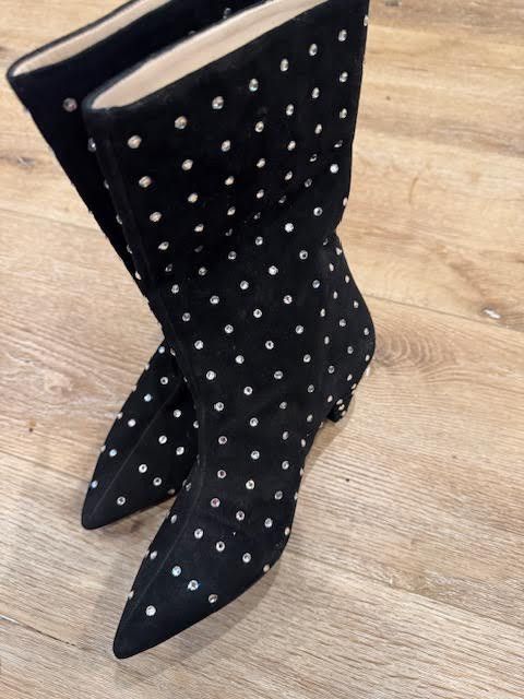 The Attico The Attico Black velvet and Crystal boots Size US 7 / IT 37 - 5 Thumbnail