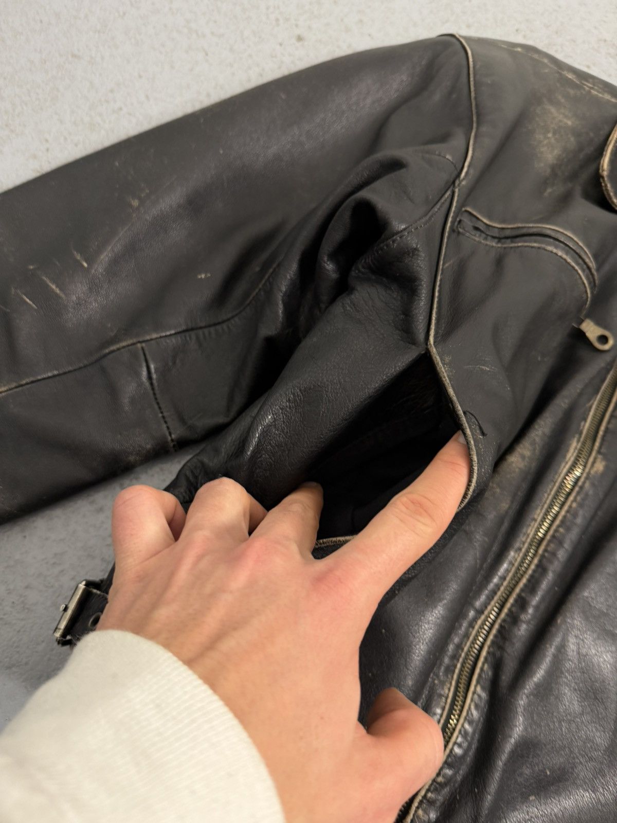 Genuine Leather Vintage Altantic Shores Key West Florida Leather Jacket Size US M / EU 48-50 / 2 - 9 Thumbnail