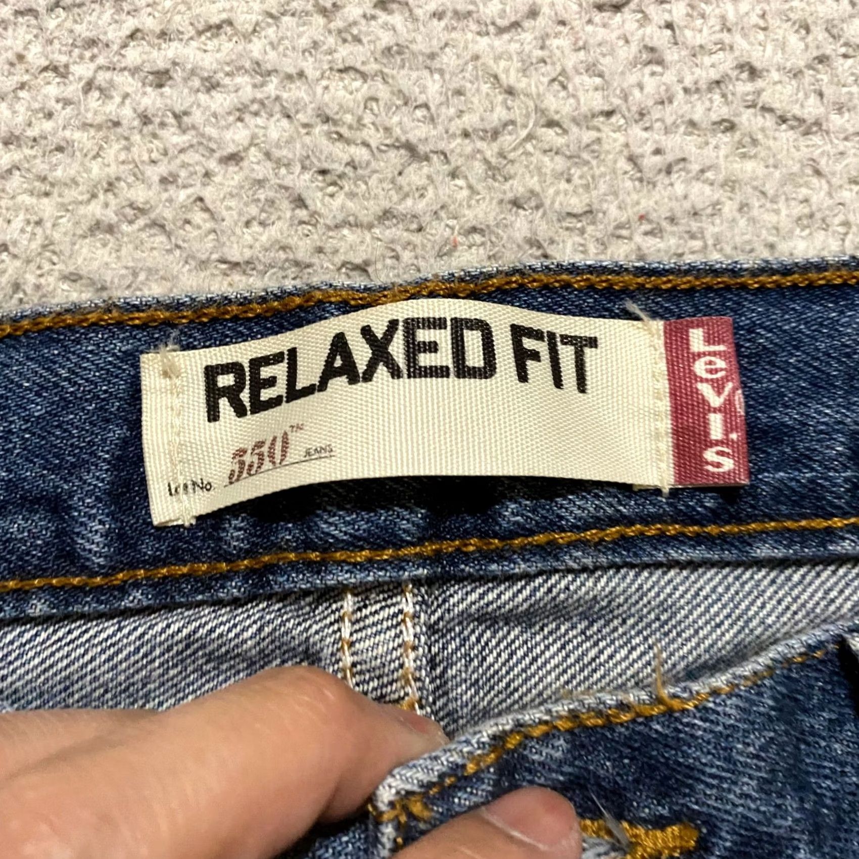 Levi's Levi'S Jeans Mens 38 Blue 38x34 Denim Straight Leg Wash Relaxed Fit Size US 38 / EU 54 - 3 Thumbnail