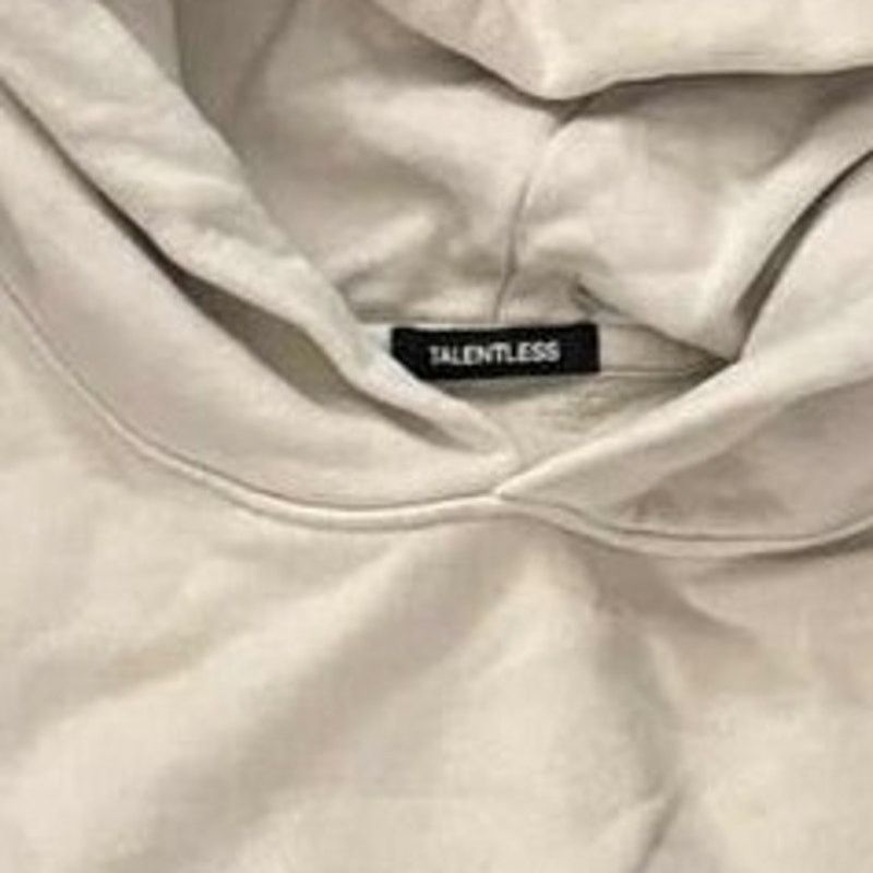 Talentless Men's Talentless Pullover Heavy Weight Hoodie Beige White LG Size US L / EU 52-54 / 3 - 2 Thumbnail