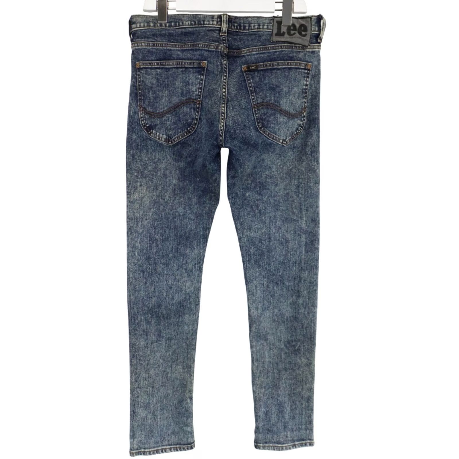 Lee Lee Luke Jeans Men's W33/L32 Zip Fly Stretched Blue Slim Fit Stonewashed Size US 33 - 2 Thumbnail