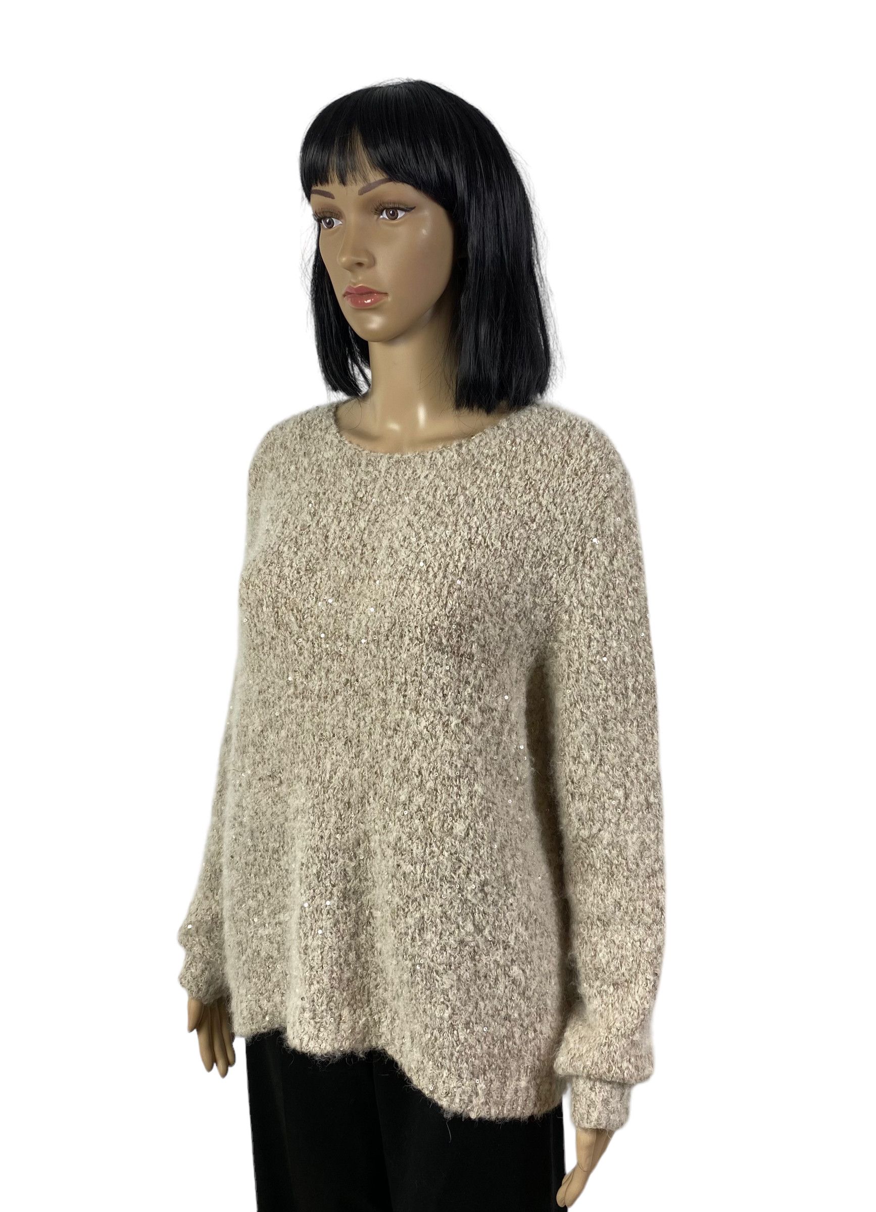 Bruno Manetti Firenze Sequin Alpaca-Mohair sweater size 44