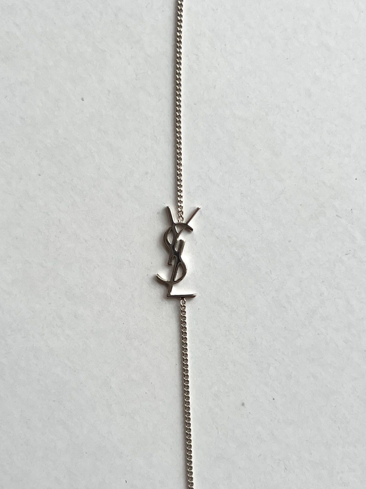 Yves Saint Laurent Saint Laurent Cassandre Charm Bracelet – Palladium YSL logo Size ONE SIZE - 5 Thumbnail