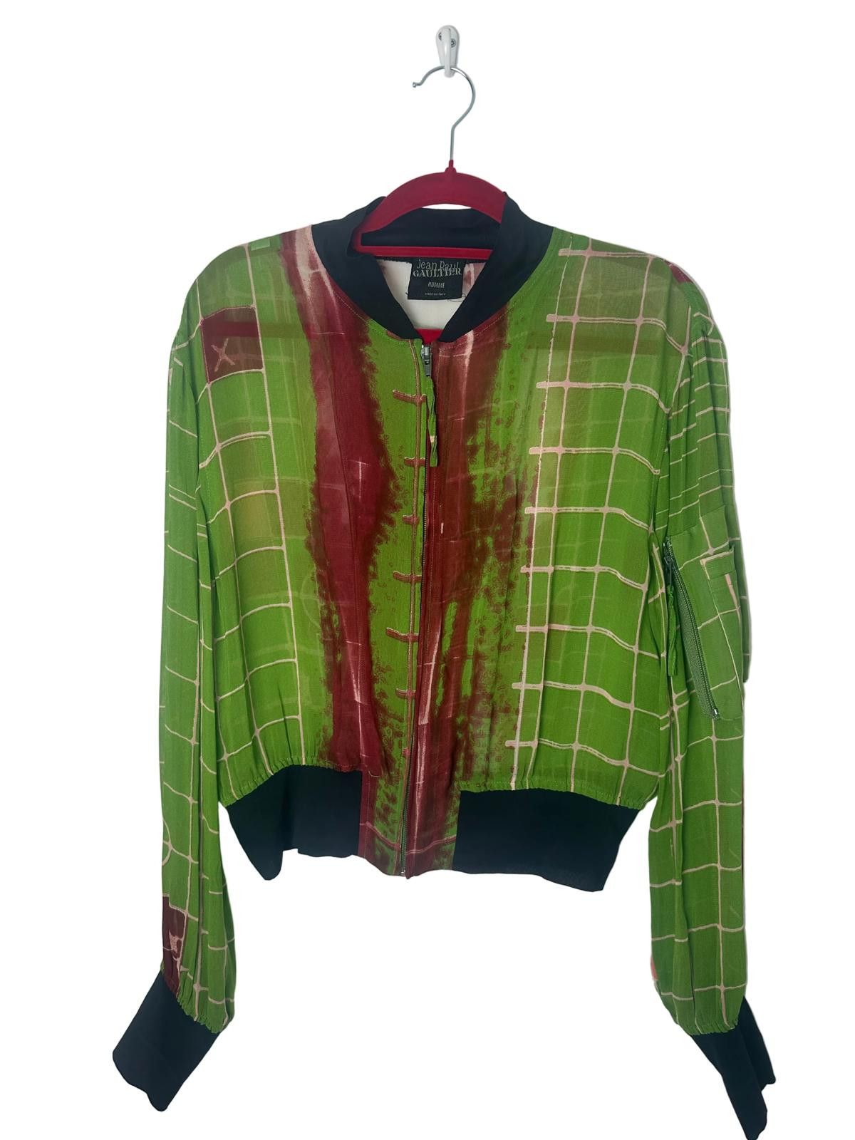 Jean Paul Gaultier Jean Paul Gaultier S/S 1996 X-Ray Mesh Bomber Jacket Size M / US 6-8 / IT 42-44 - 4 Thumbnail