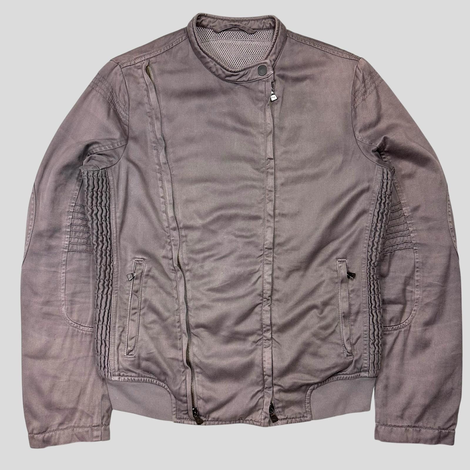 Neil Barrett Puma x Neil Barrett 96 Hours Dusty Purple Biker Jacket - S/M Size US M / EU 48-50 / 2 - 1 Thumbnail