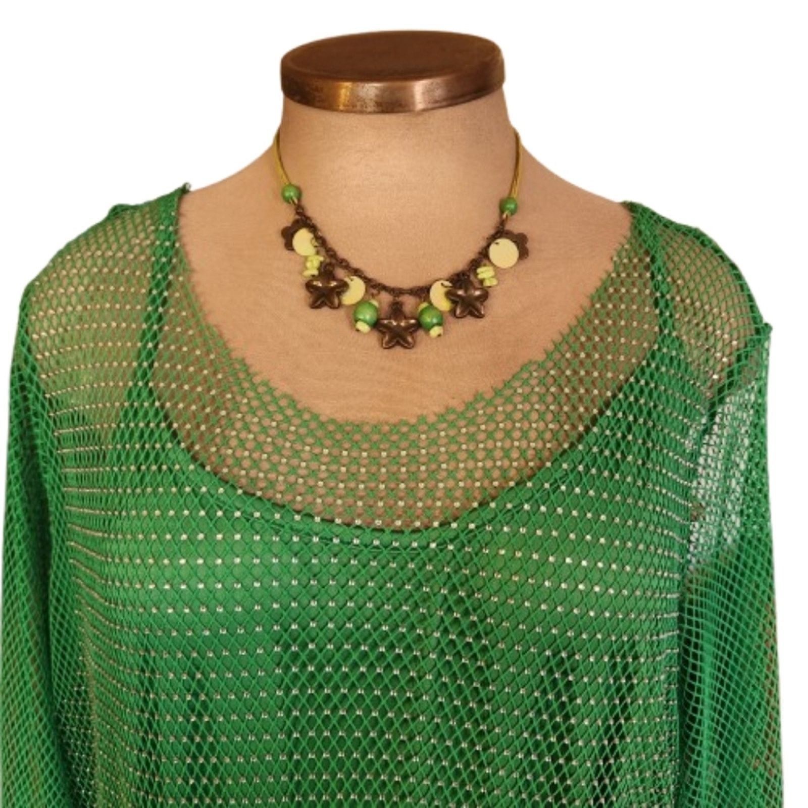 Other SHAMROCK GREEN ☆ EMBELLISHED ☆ MESH DRESS w/Slip ☆ 6x ☆ NWT Size 4XL / US 24-26 - 3 Thumbnail