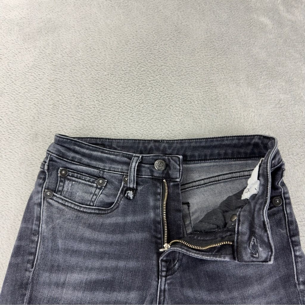 R13 R13 Women's Size 24x25 Jenny Mid Rise w/ Double Shred Hems B Size 24" / US 00 / IT 34 - 4 Thumbnail