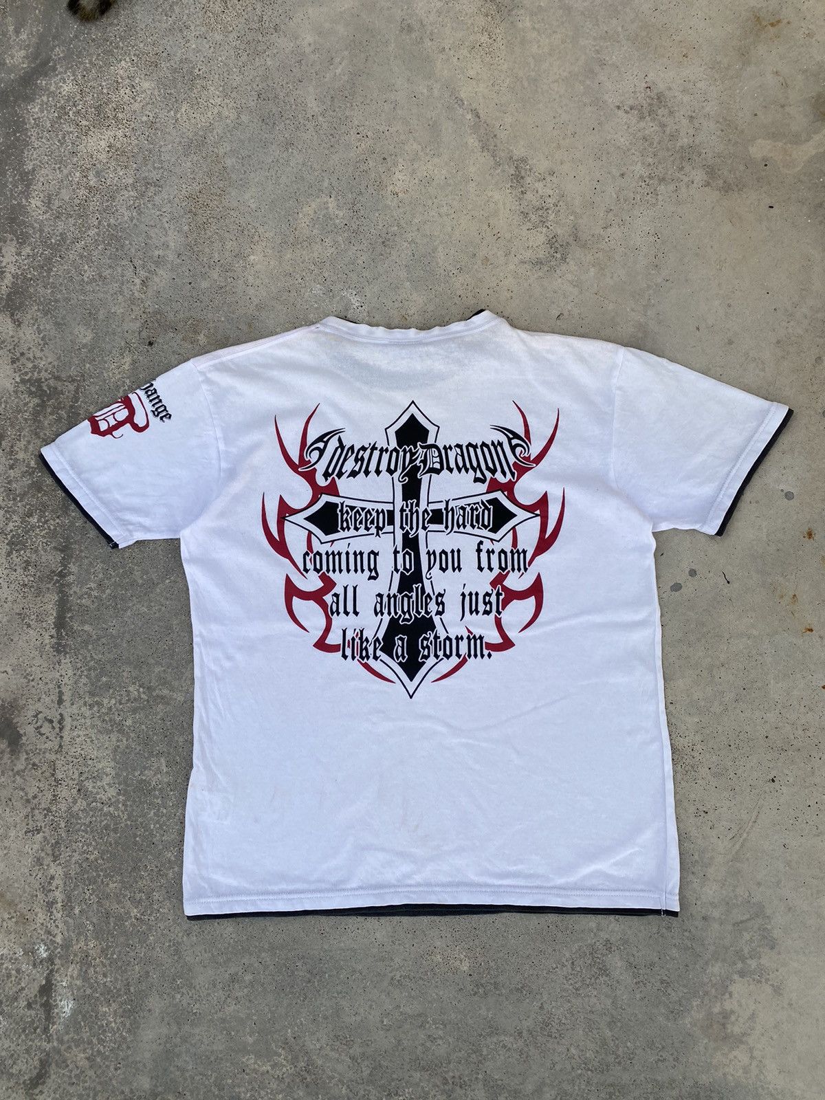 14th Addiction Japanese Brand Cross Wild Poems Punk Tees Size US M / EU 48-50 / 2 - 1 Thumbnail