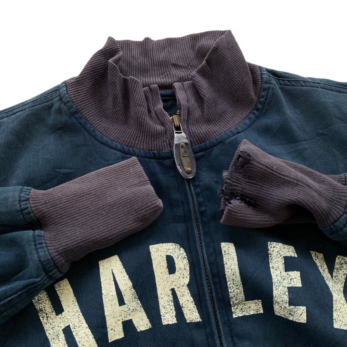 Harley Davidson HARLEY DAVIDSON Vintage Spellout Design Jacket Size US L / EU 52-54 / 3 - 7 Thumbnail