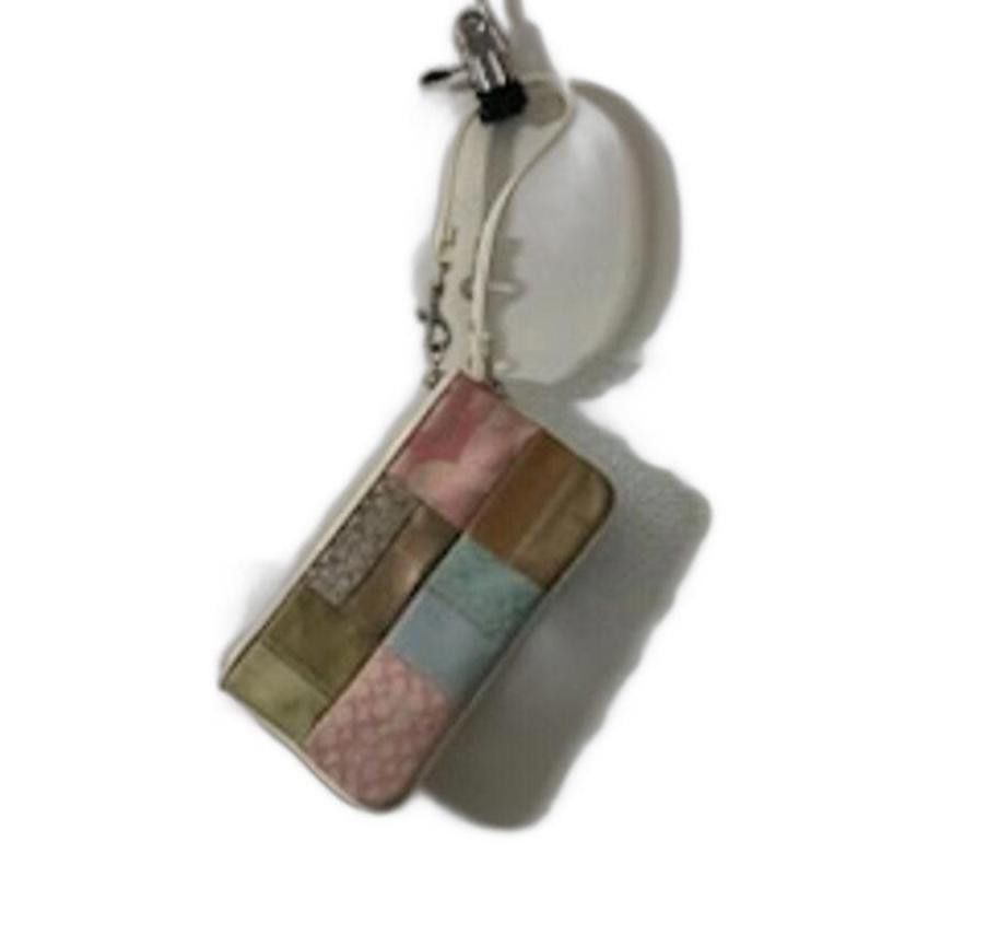 Coach Rare Coach Spring Patchwork Suede & Leather Wristlet Size ONE SIZE - 2 Thumbnail