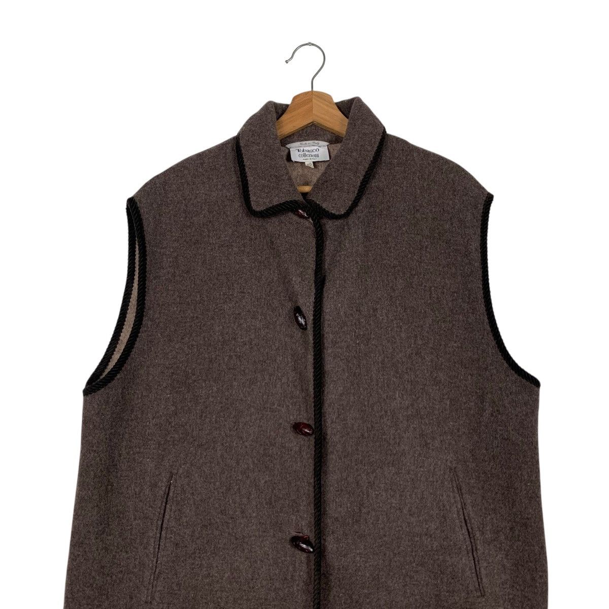 Tabasco TOBASCO COLLEZIONI Sleeveless Wool Vest #1837-C80 Size S / US 4 / IT 40 - 2 Thumbnail