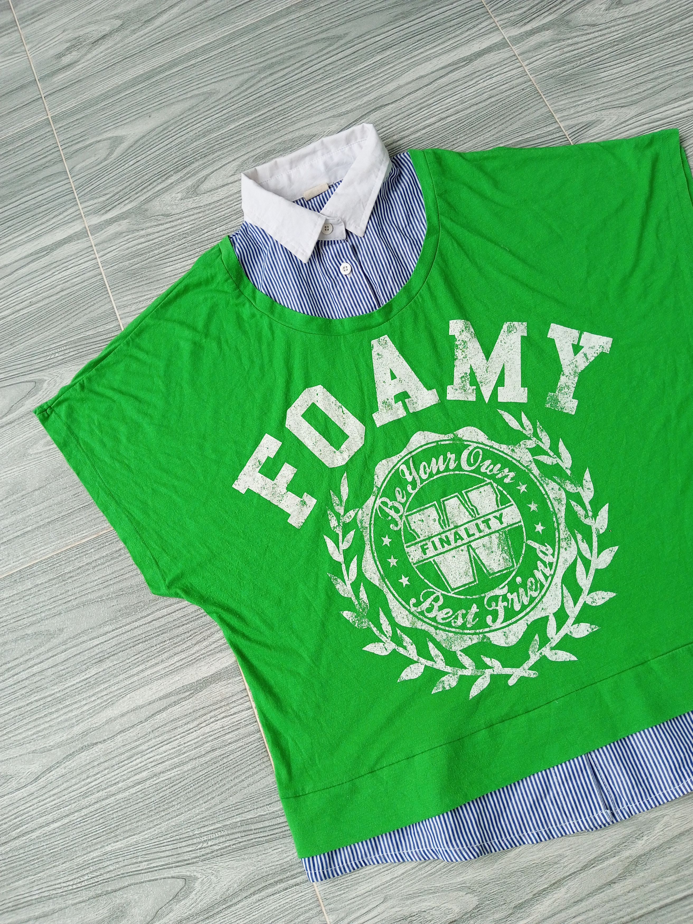 Japanese Brand × Other Japanese Bat wing Poem Double layer Tee Size US M / EU 48-50 / 2 - 3 Thumbnail
