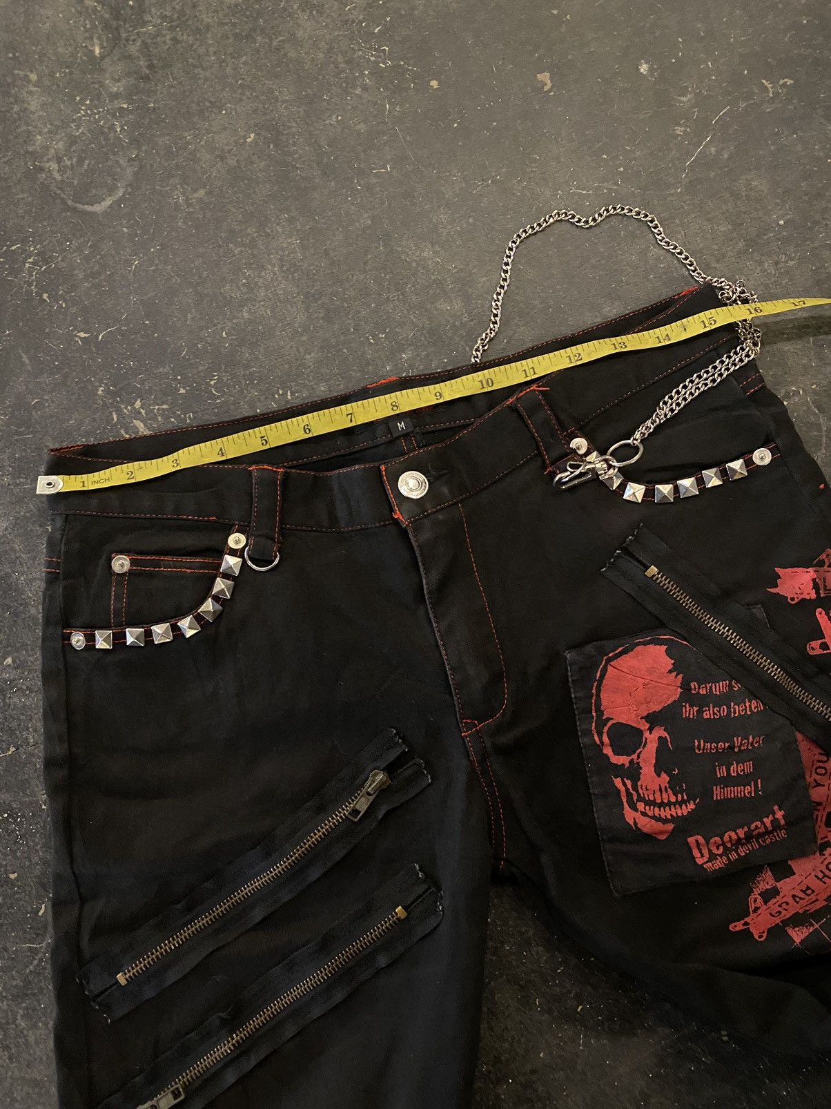 14th Addiction × If Six Was Nine × Le Grande Bleu (L.G.B.) Y2k Deorart Bondage punk ifsixwasnine lgb pants Size US 31 - 9 Thumbnail