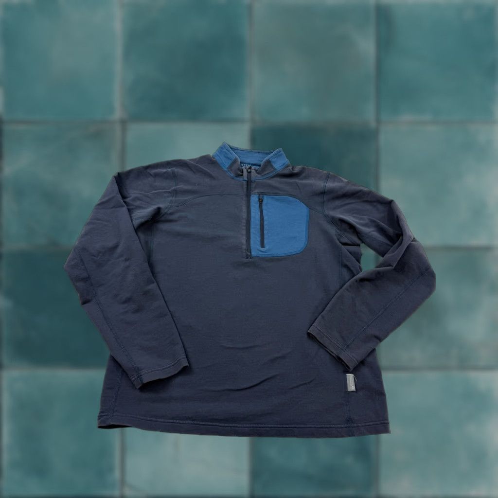 Mountain Hardwear Mountain Hardwear Pullover Mens M Blue 1/4 Zip Long Sleeve Pocket Top Shirt Size US M / EU 48-50 / 2 - 1 Thumbnail