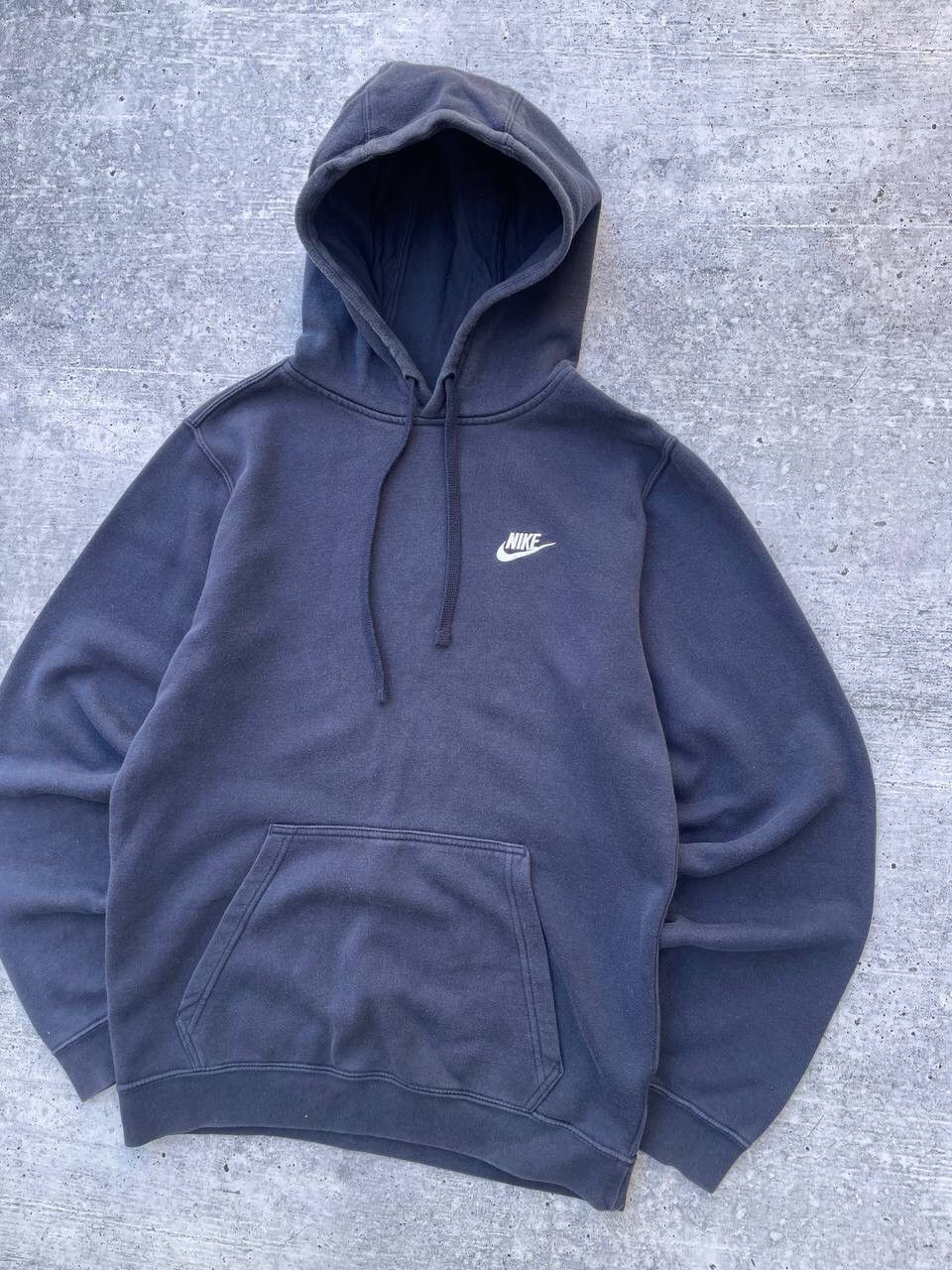 Nike × Vintage Vintage Nike Sun Faded Navy Hoodie Y2K Size US S / EU 44-46 / 1 - 3 Thumbnail