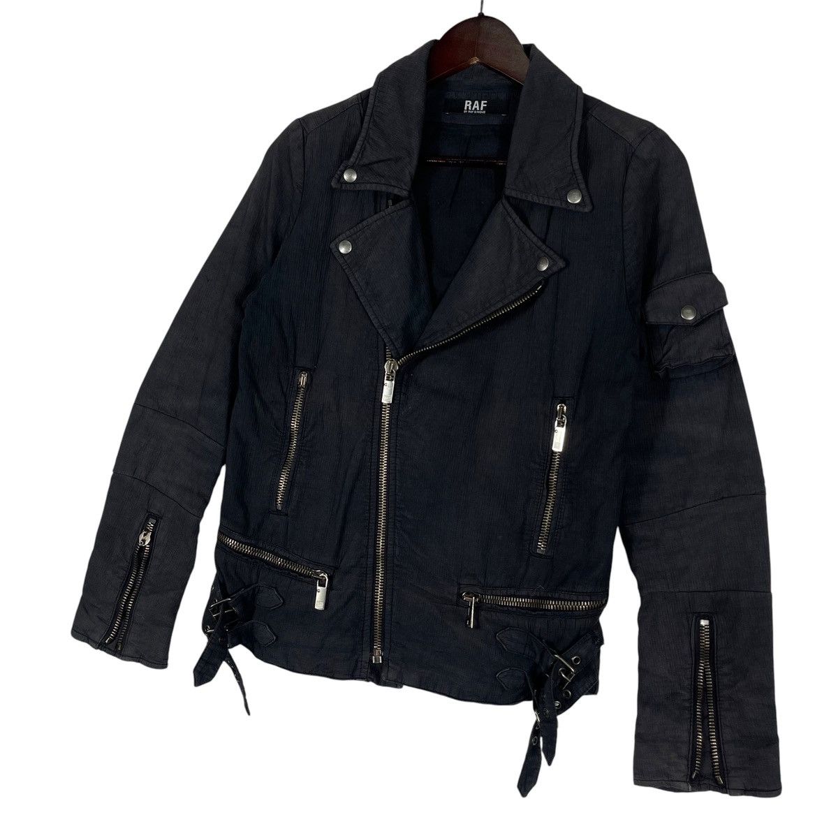 Raf by Raf Simons Vintage SS2006 Seersucker Cotton Classic Rider Jacket Size US S / EU 44-46 / 1 - 3 Thumbnail