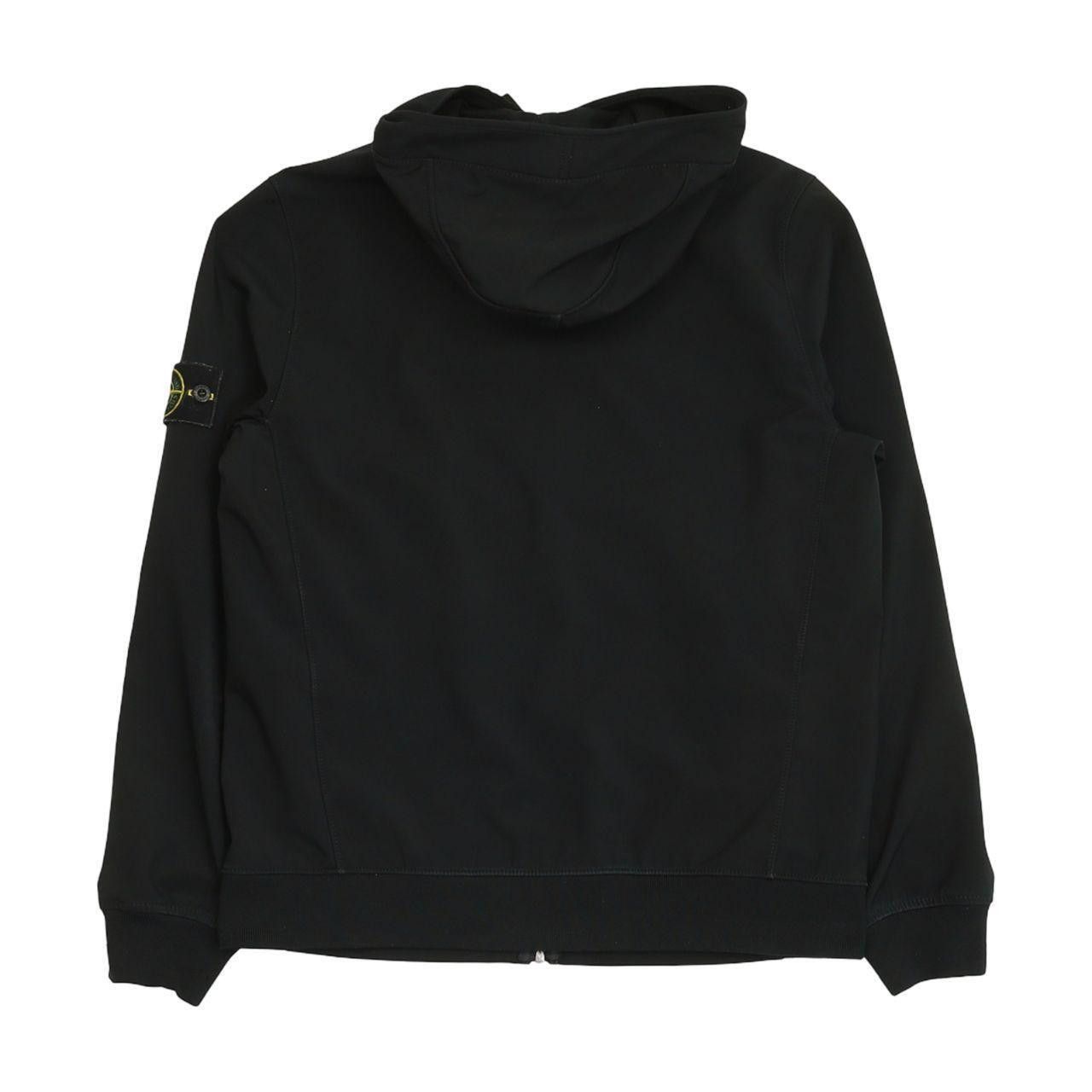 Stone Island S/S 20 Light Soft Shell-R Jacket in Black, Men's — image 2 of 6