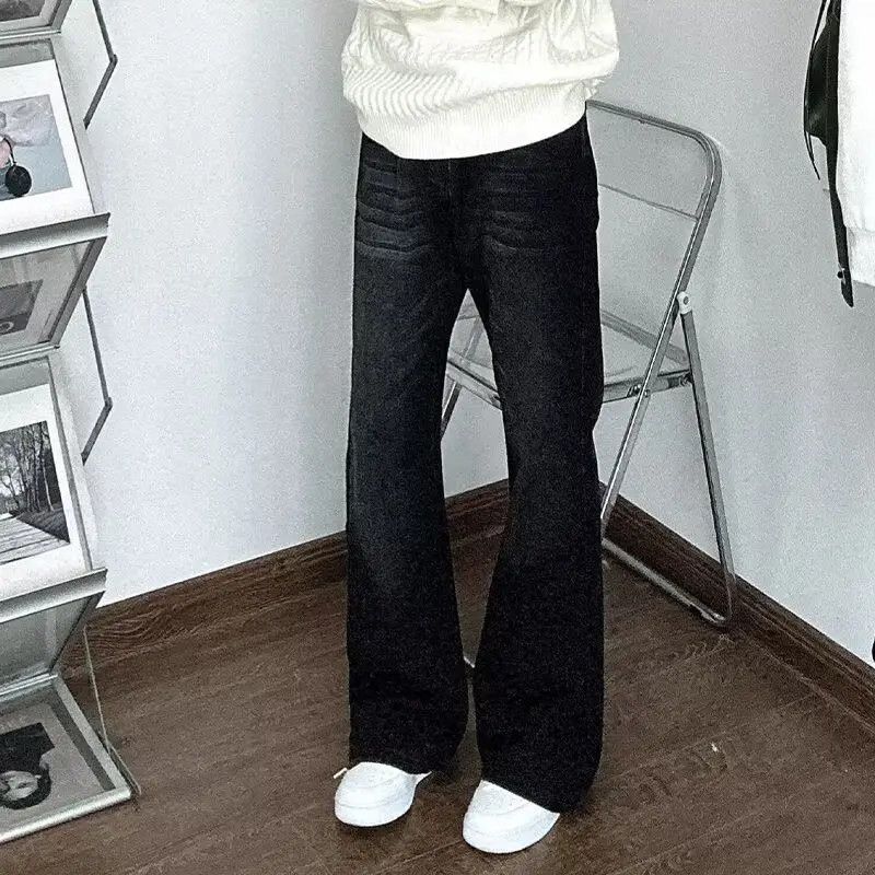 Japanese Brand × Jean Retro loose straight leg micro flared jeans Size US 32 / EU 48 - 4 Thumbnail