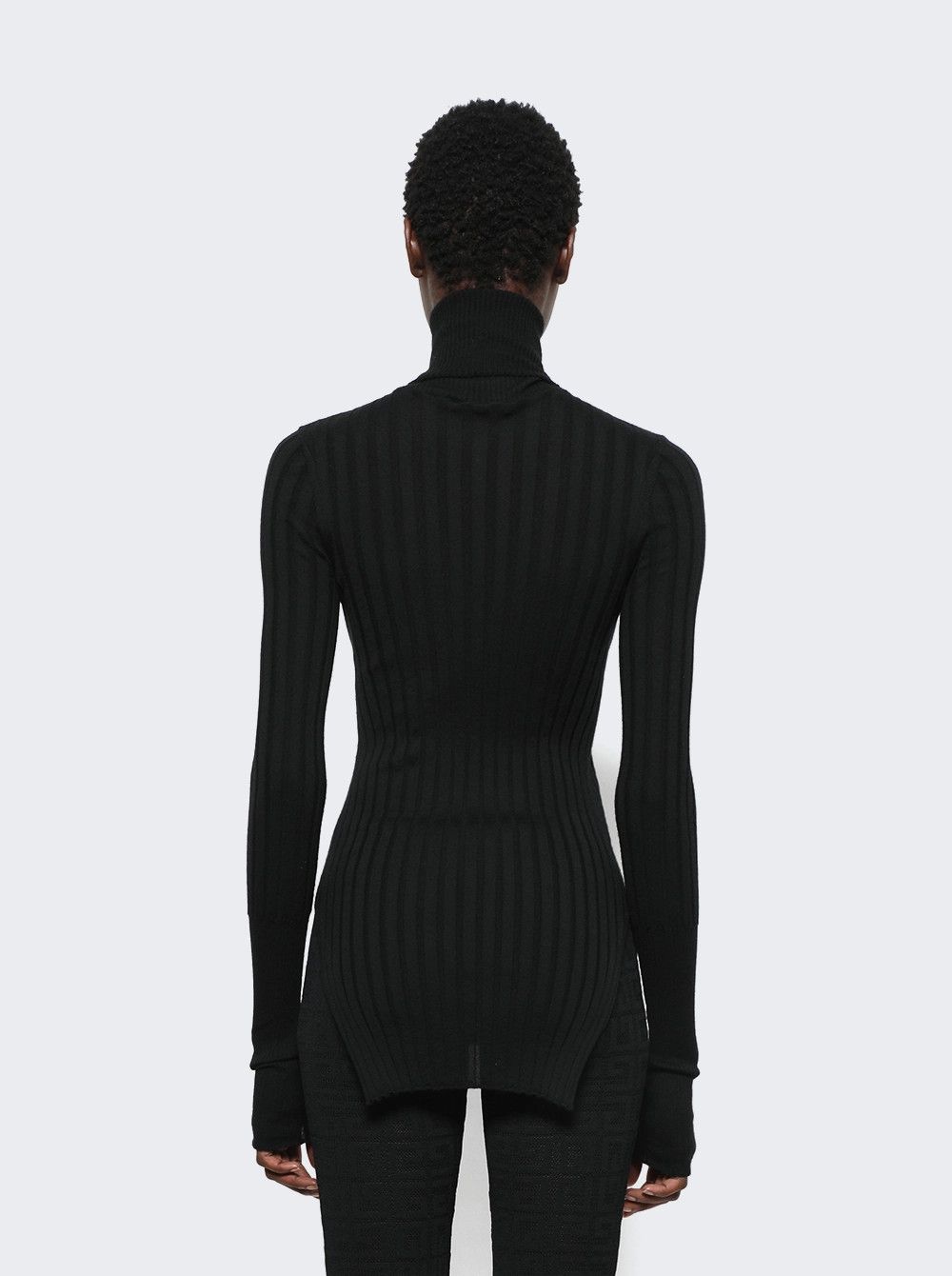 Givenchy o1gr1nt0125 Rolled Neck Long Sleeve Sweater in Black Size S / US 4 / IT 40 - 5 Thumbnail