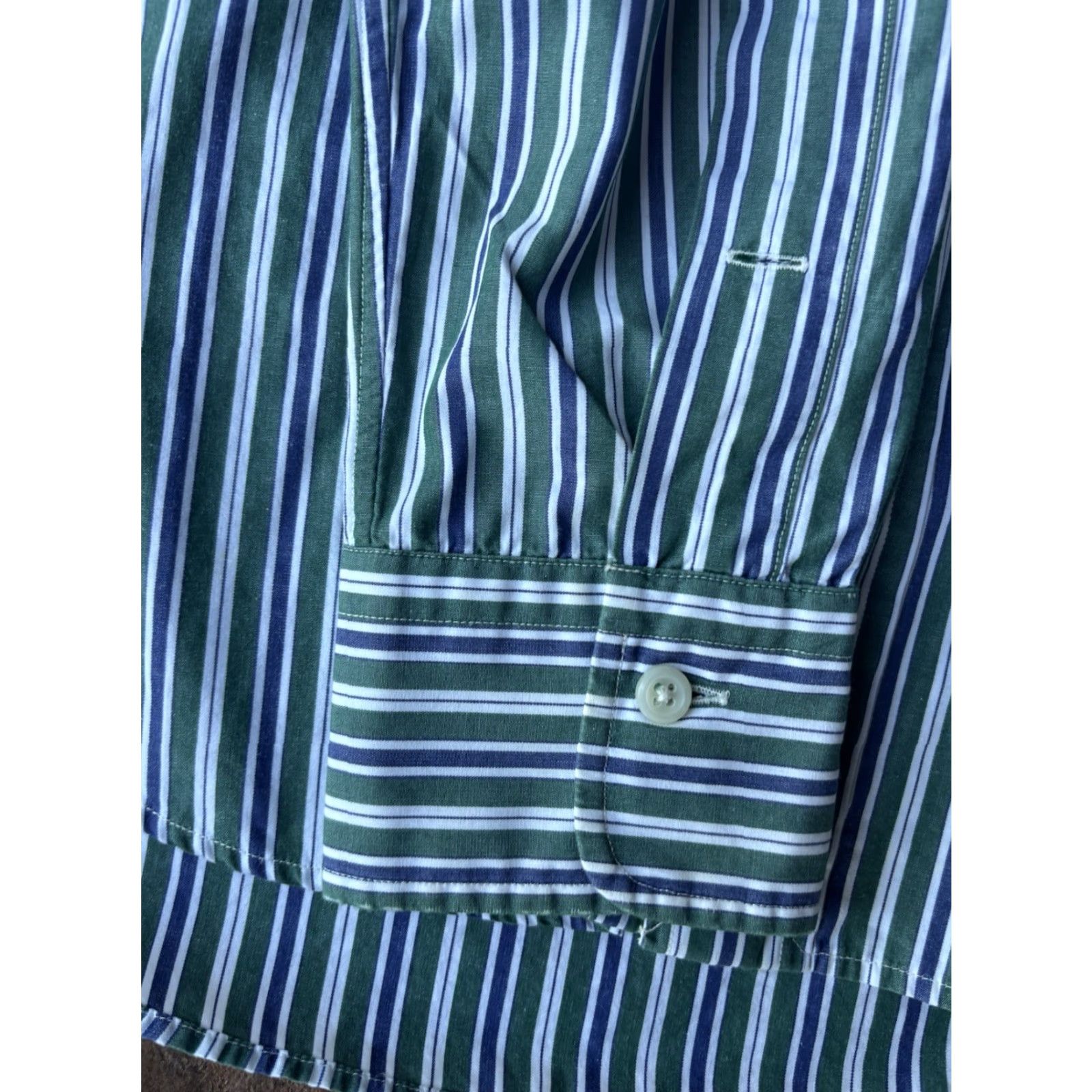 Polo Ralph Lauren VINTAGE Polo Ralph Lauren Curham Striped Button Shirt Mens 15 32/33 Size US M / EU 48-50 / 2 - 6 Thumbnail