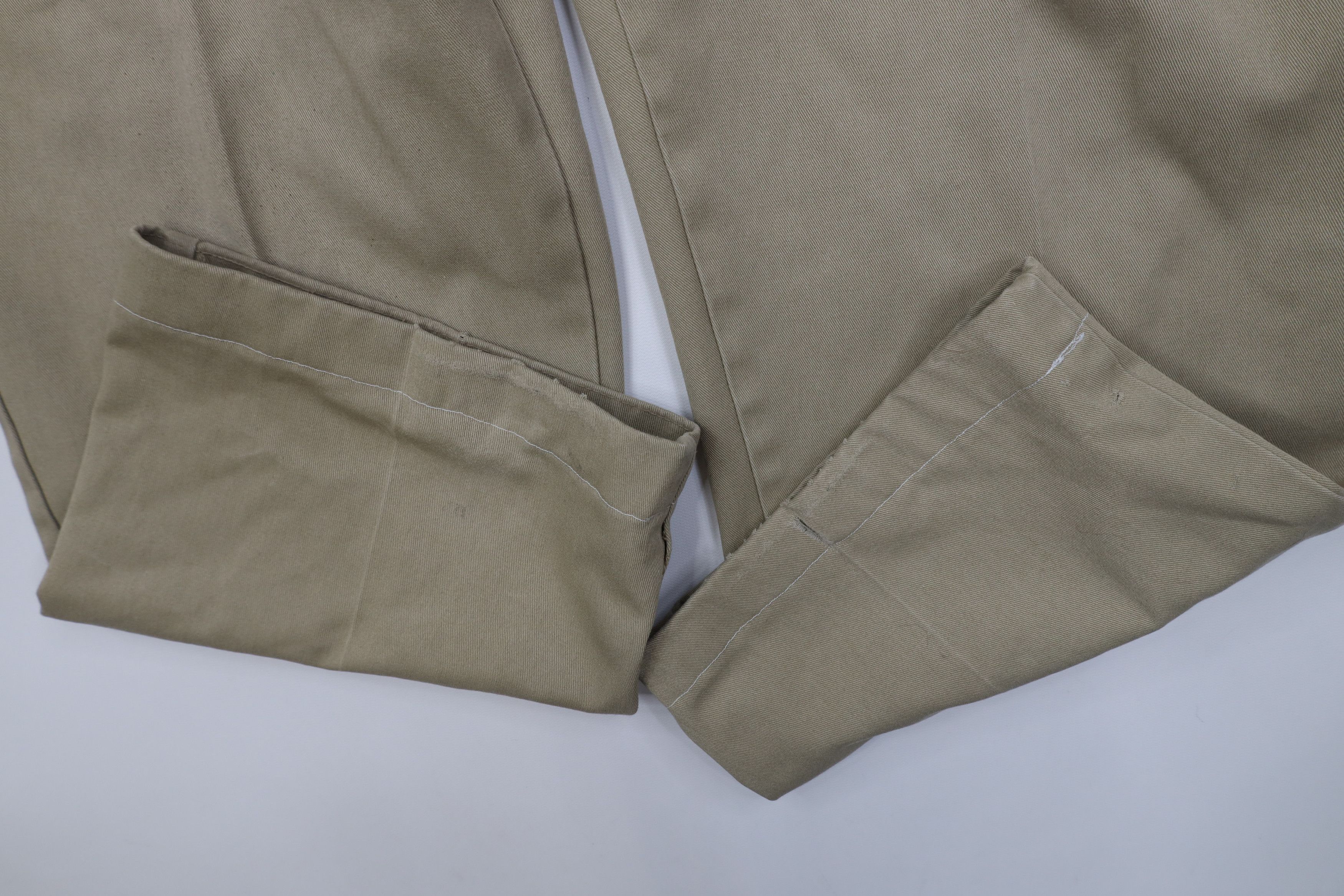 Dickies Vintage 90s Dickies Loose Fit Wide Leg Pants Beige USA Size US 34 / EU 50 - 6 Thumbnail