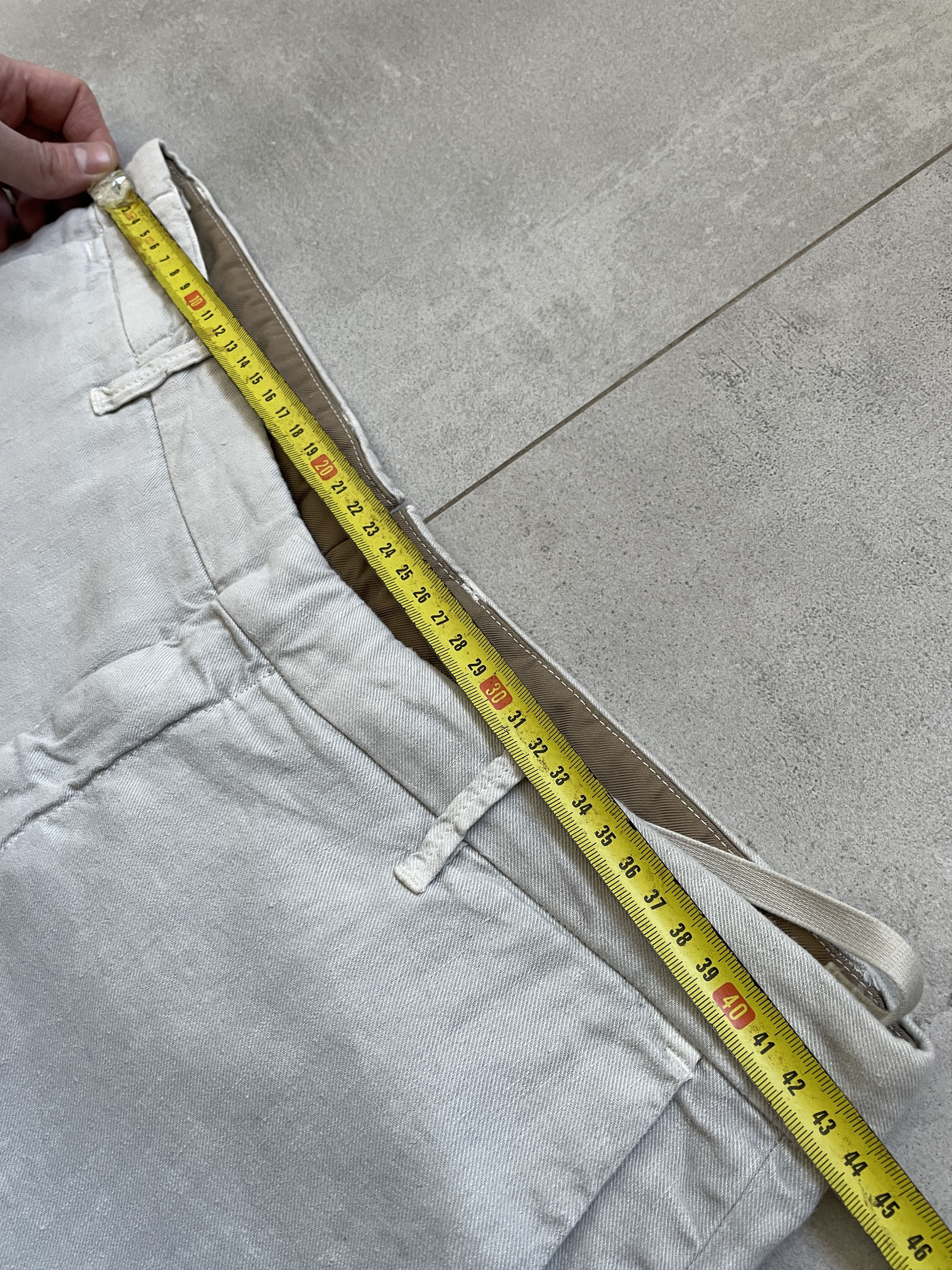 C.P. Company CREAM STONE ISLAND CP COMPANY LINEN LIGHT WEIGHT CHINO Size US 32 / EU 48 - 8 Thumbnail