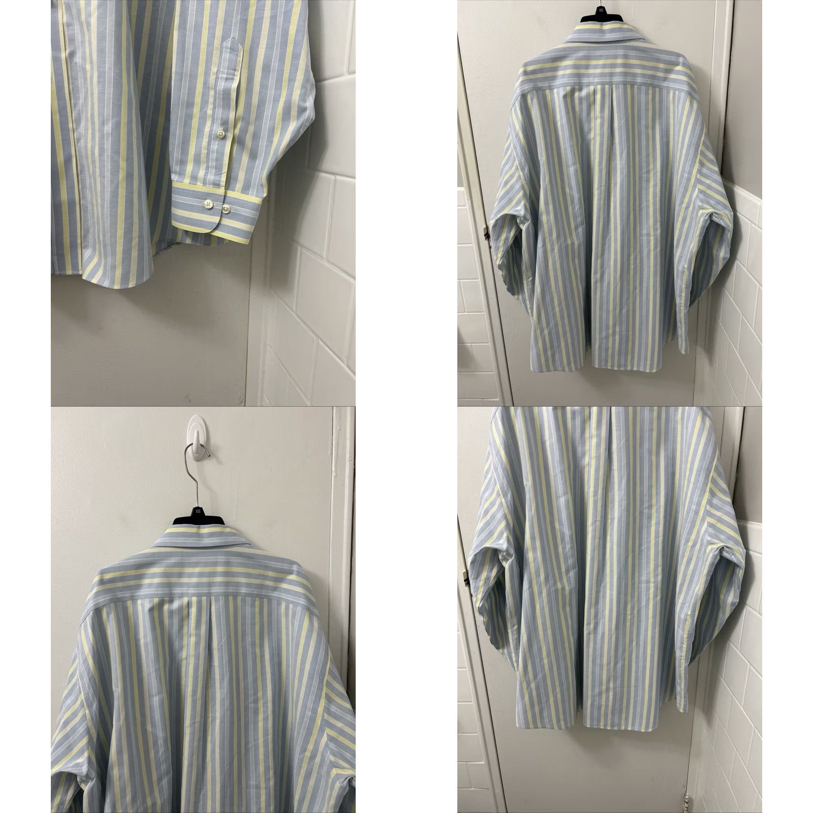 Brooks Brothers Brooks Brothers The Original Polo Shirt Mens 2XL Blue Striped Supima Cotton L/S Size US XXL / EU 58 / 5 - 8 Thumbnail