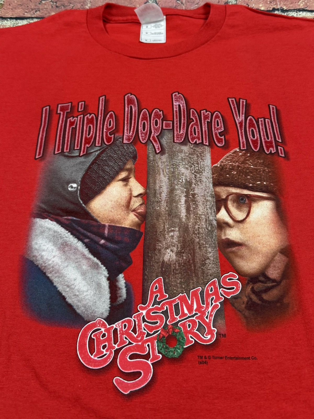 Fruit Of The Loom Vintage A Christmas Story Movie T Shirt Triple Dog Dare You Size US M / EU 48-50 / 2 - 2 Thumbnail