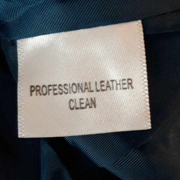 Vintage Vtg 80s Genuine Leather Trench Coat Sz 18 Turquoise Teal Col Size XXL / US 16-18 / IT 52-54 - 8 Thumbnail